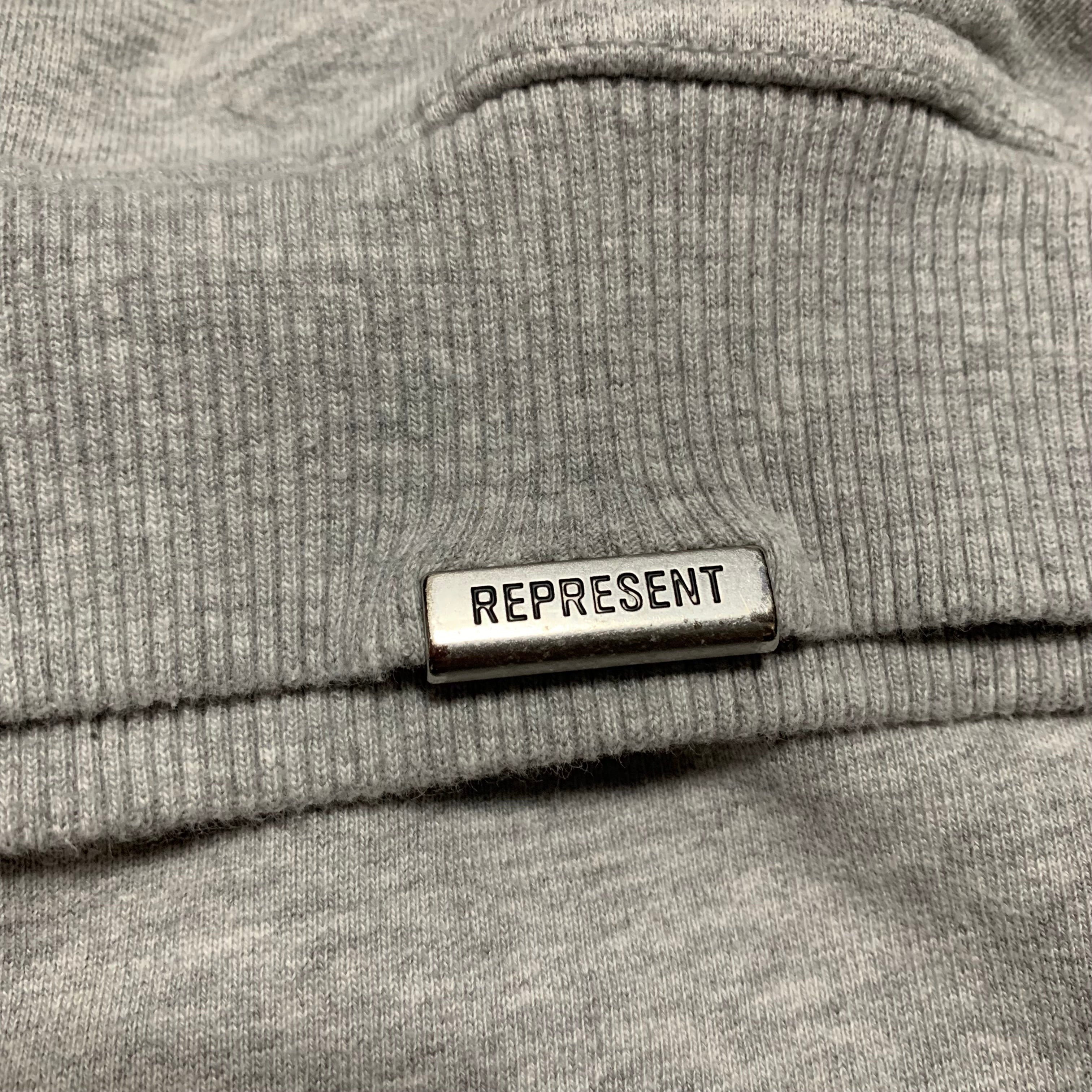 Represent Small Owners Club Grey Sweater Sweatshirt Crewneck