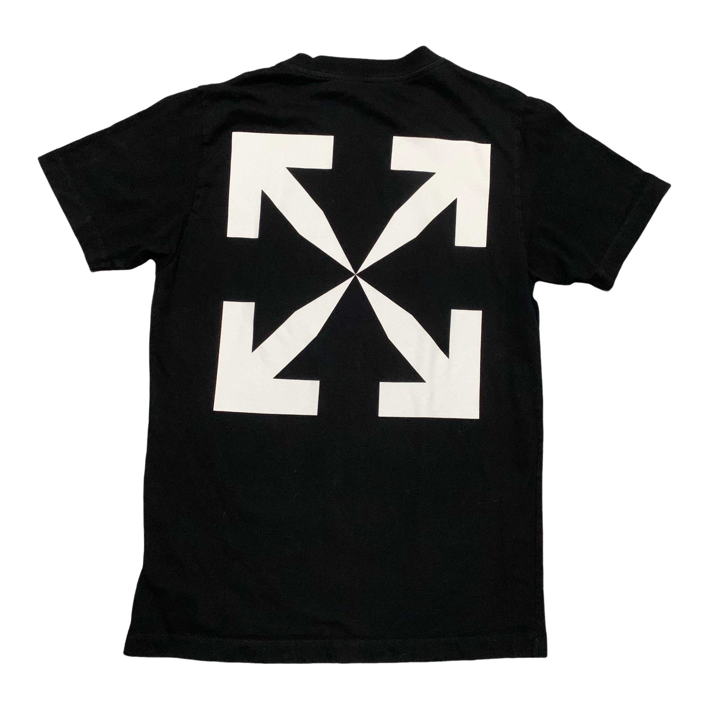 Off White Medium Mona Lisa Arrows Black Tee Virgil Abloh