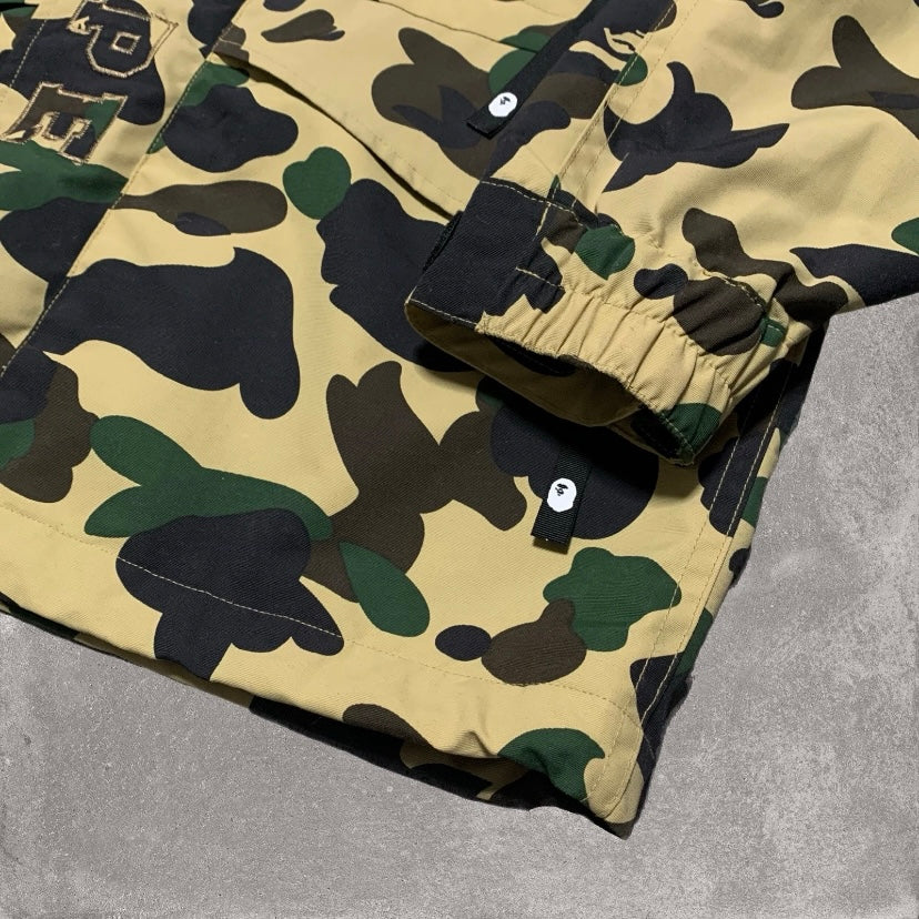 Bape Medium Snowboard Jacket Yellow 1st Camo Jacket A Bathing Ape