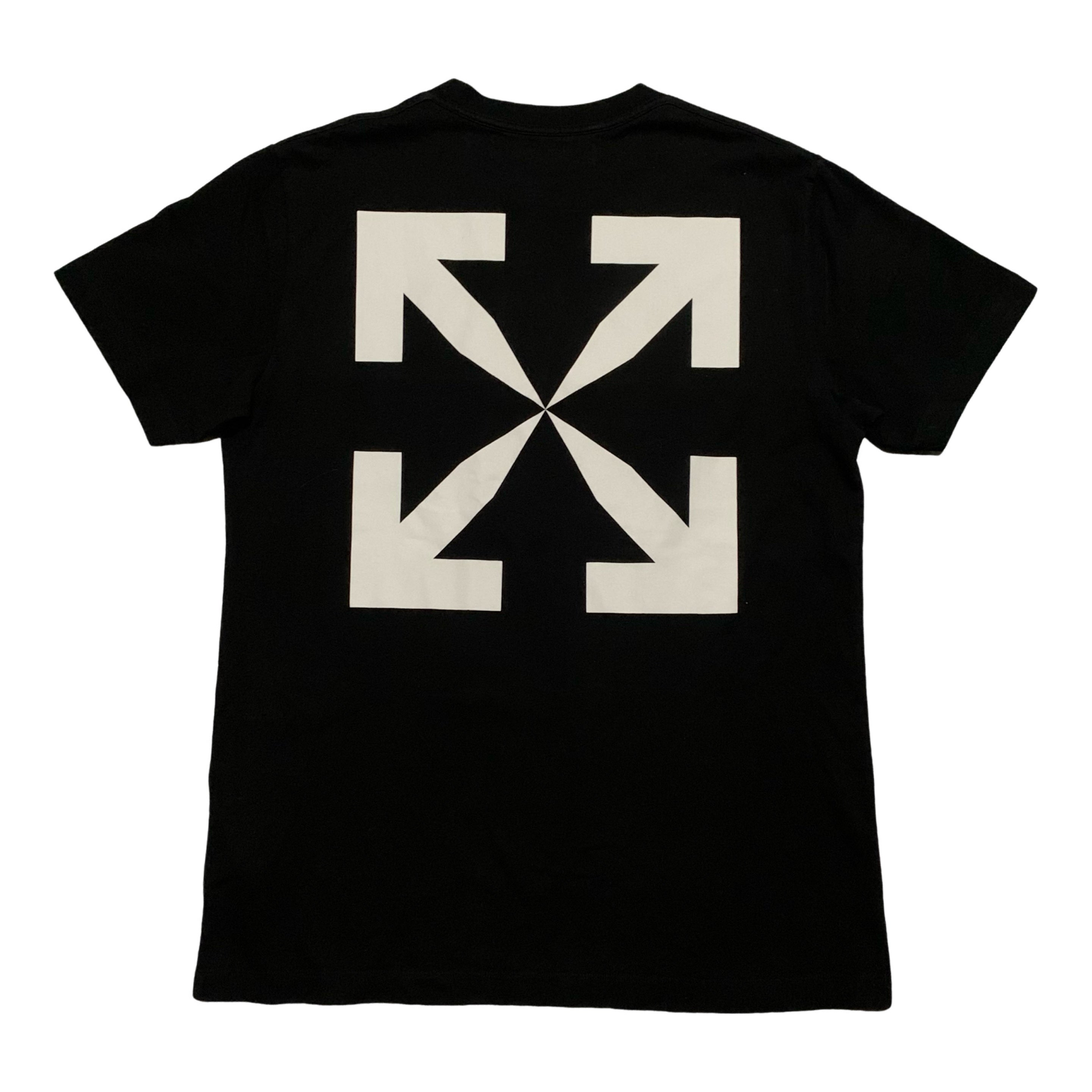 Off White Large Pascal Skeleton Arrows Black Tee Virgil Abloh