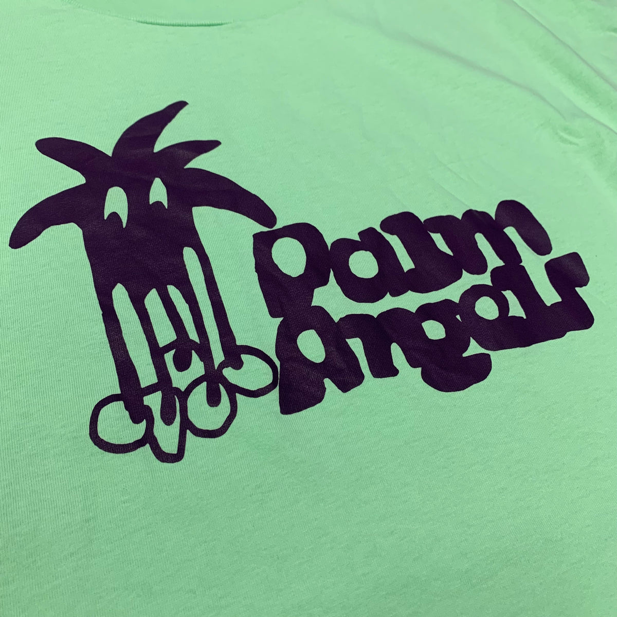 Palm Angels Medium Tee Sketchy Logo Mint Green T-Shirt