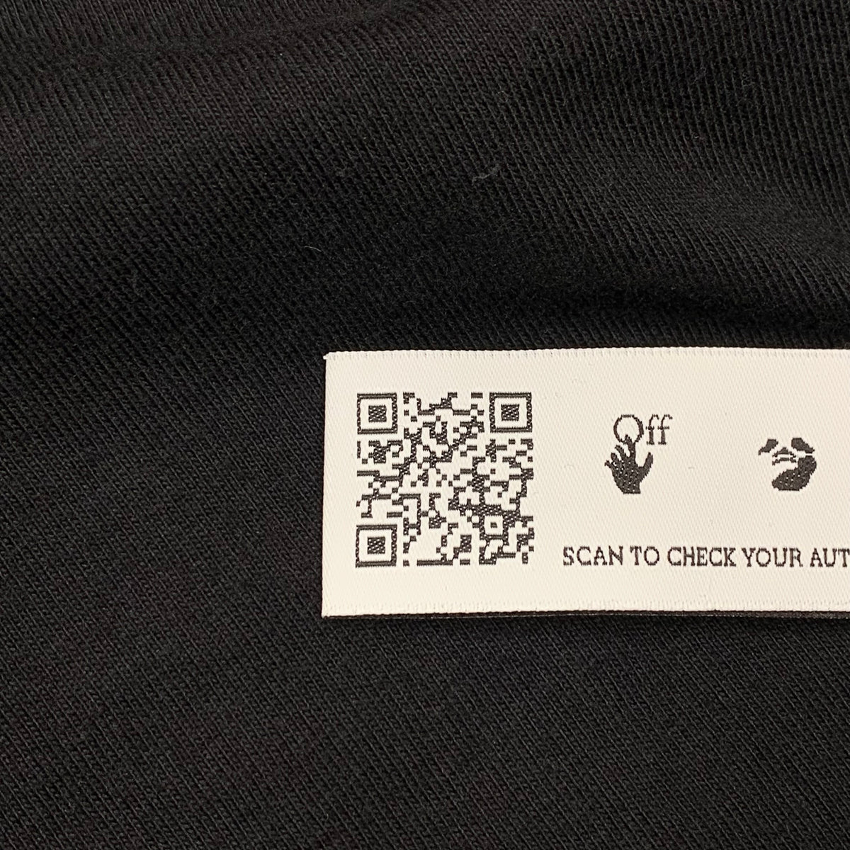 Off White XL Tee Wave Diag Black T-Shirt Virgil Abloh