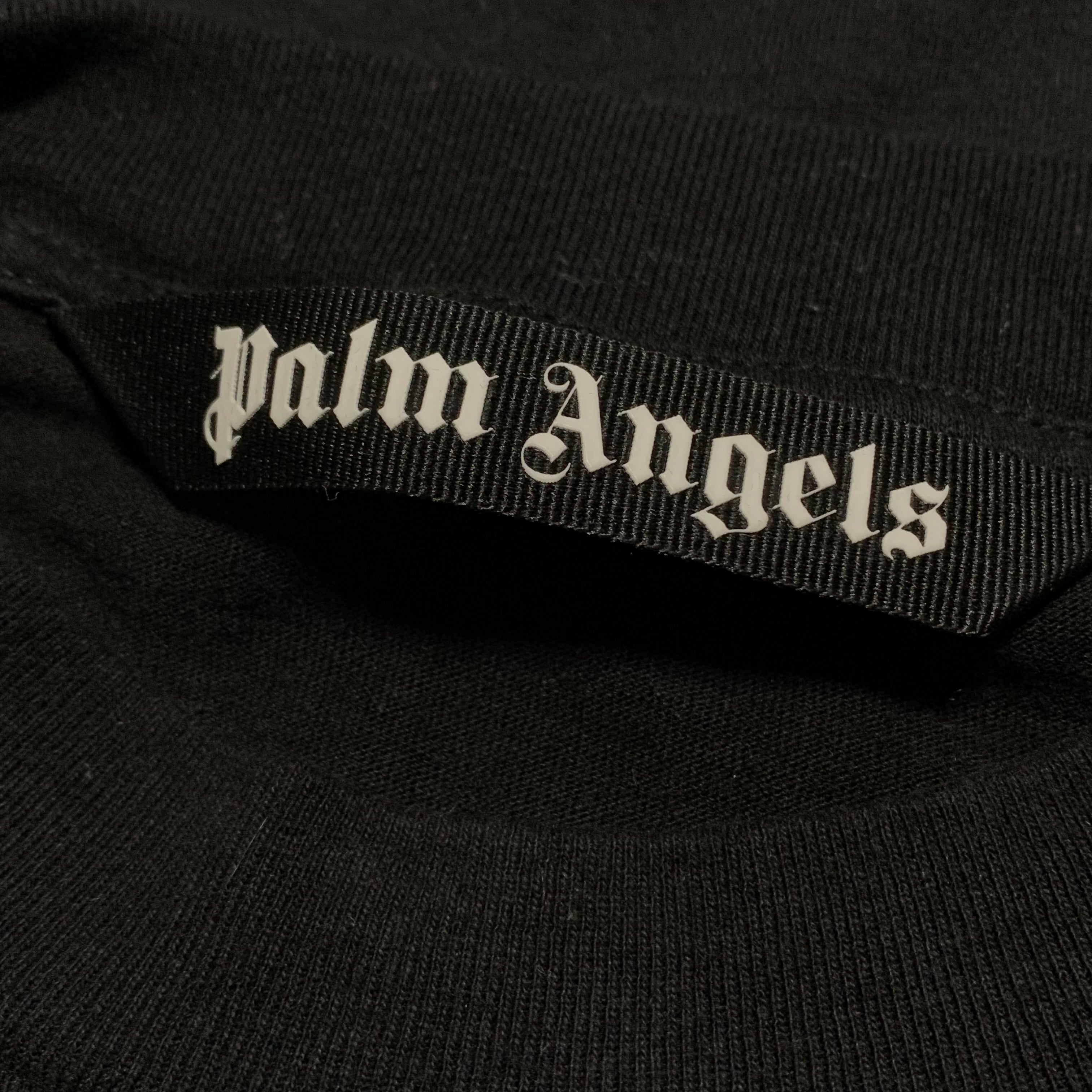Palm Angels XL Los Angels Sprayed Black Tee