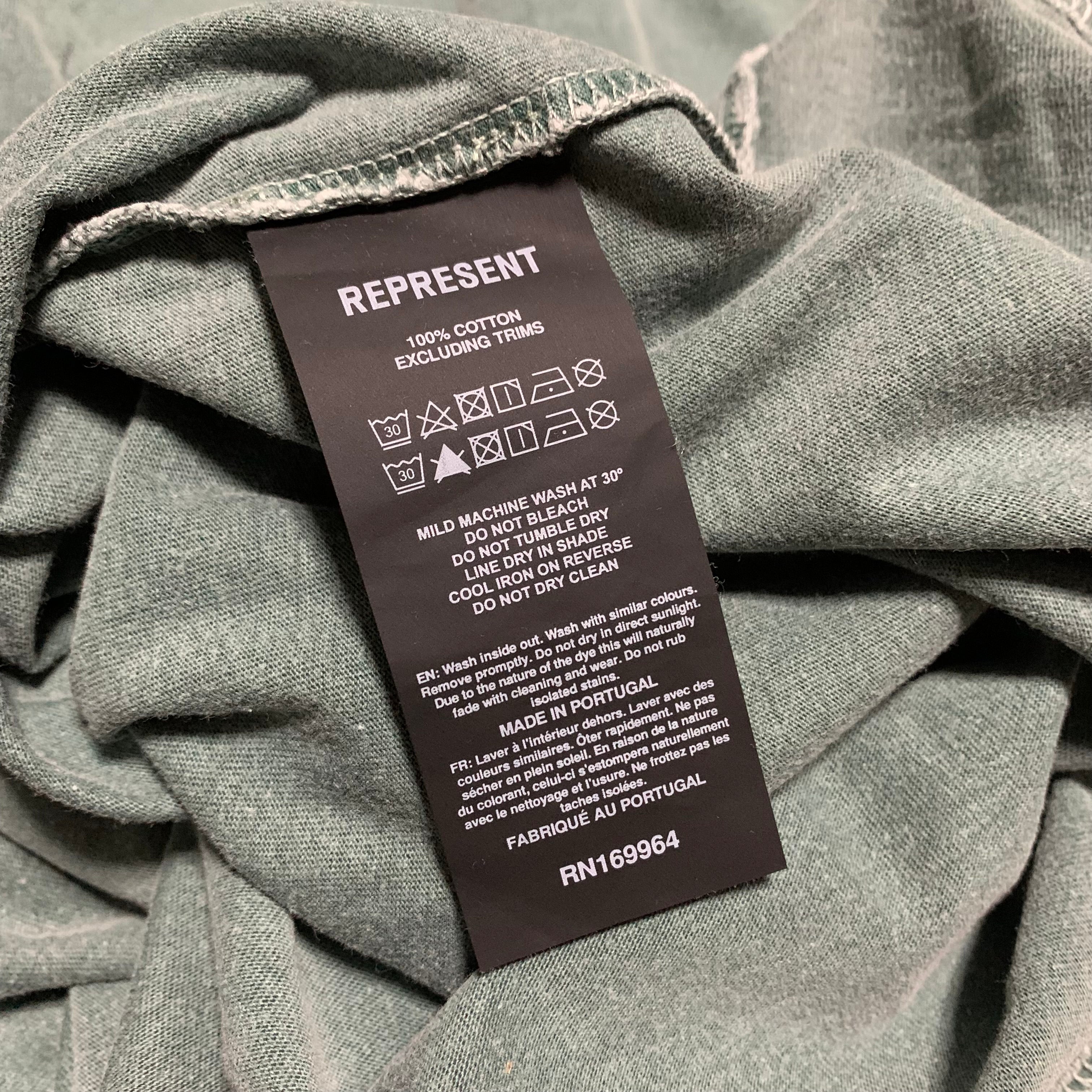 Represent Medium Applique Forest Green Tee