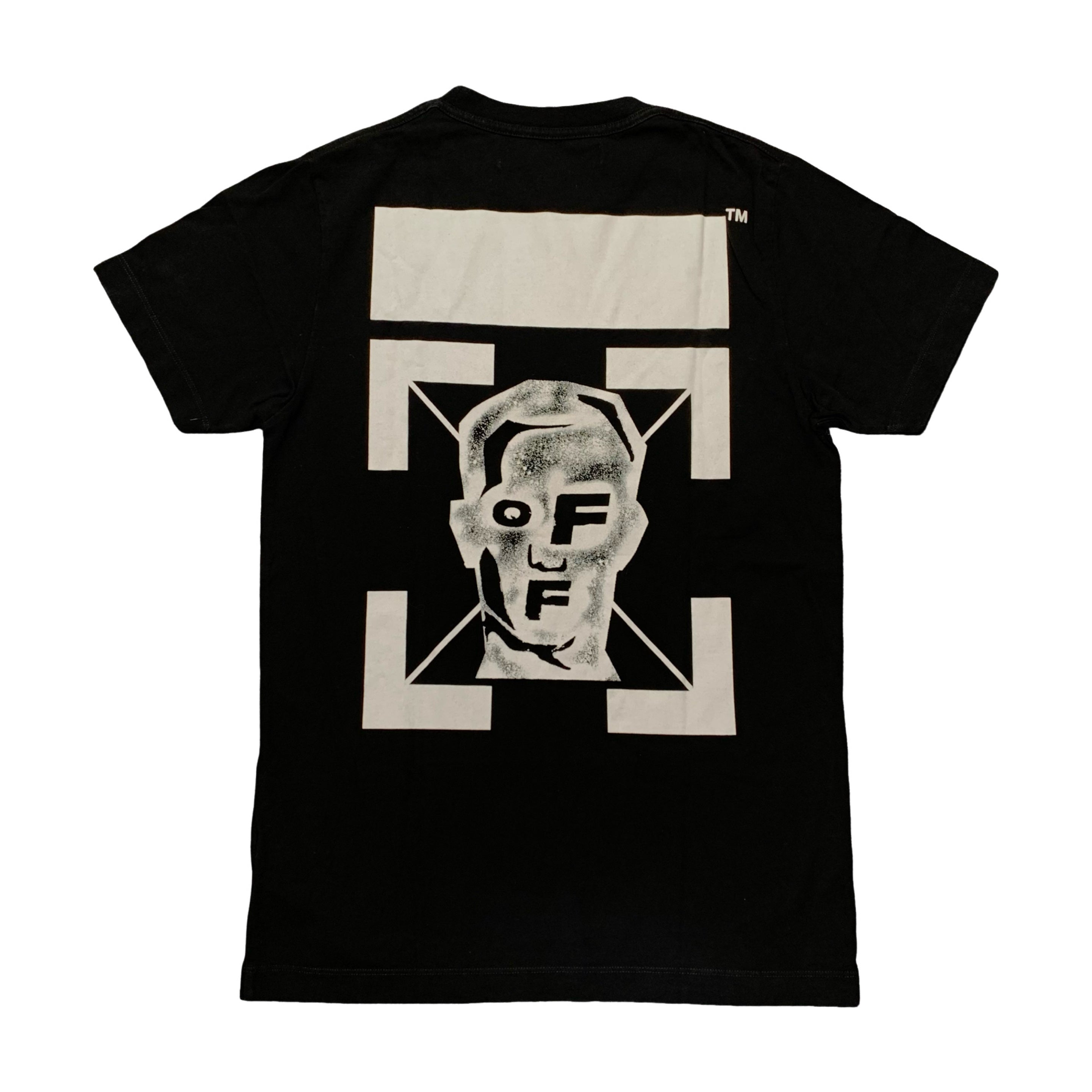 Off White Small Tee Pivot Fish Arrows Black T-Shirt Virgil Abloh