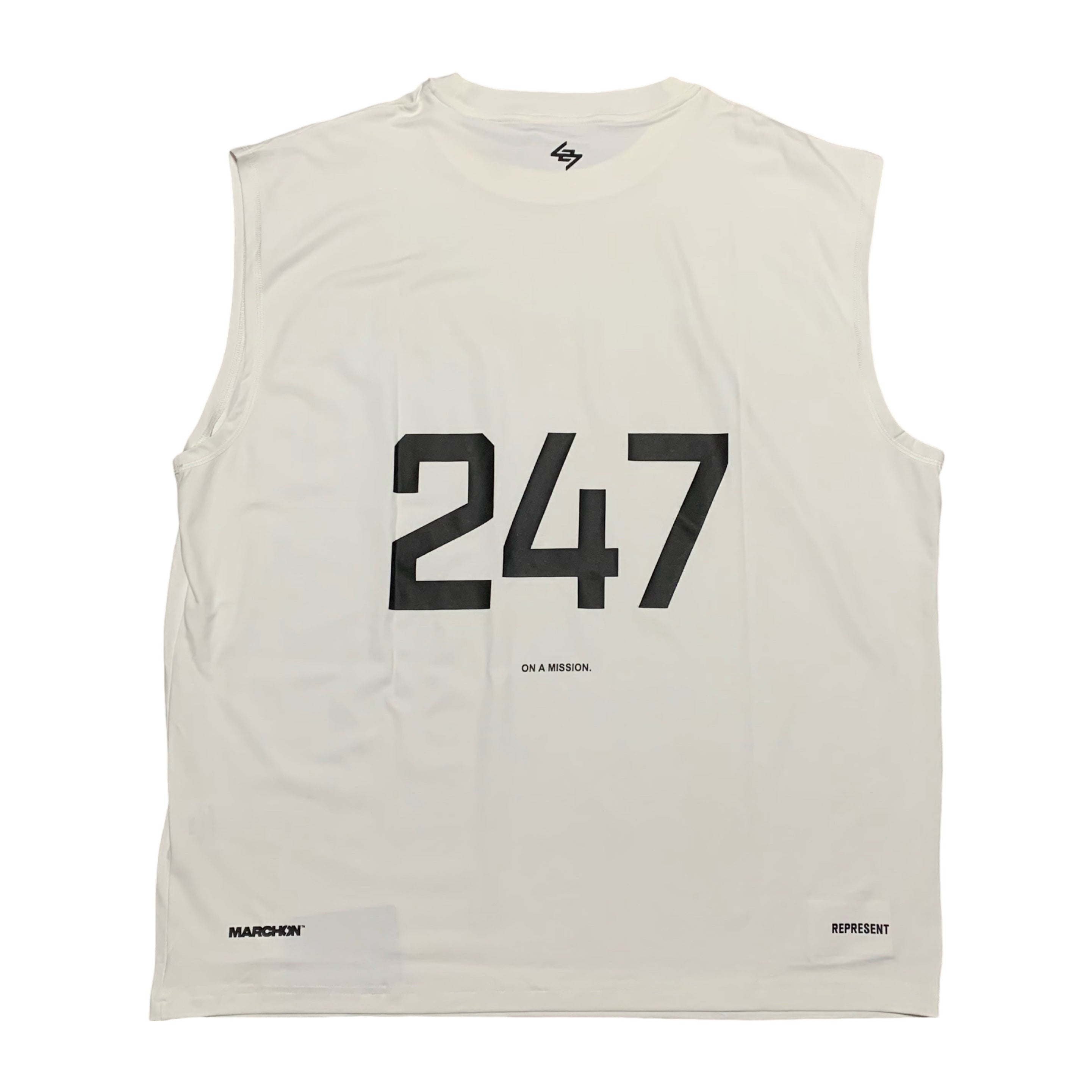 Represent XXL Marchon Team 247 Flat White Tee Oversized Tank Top