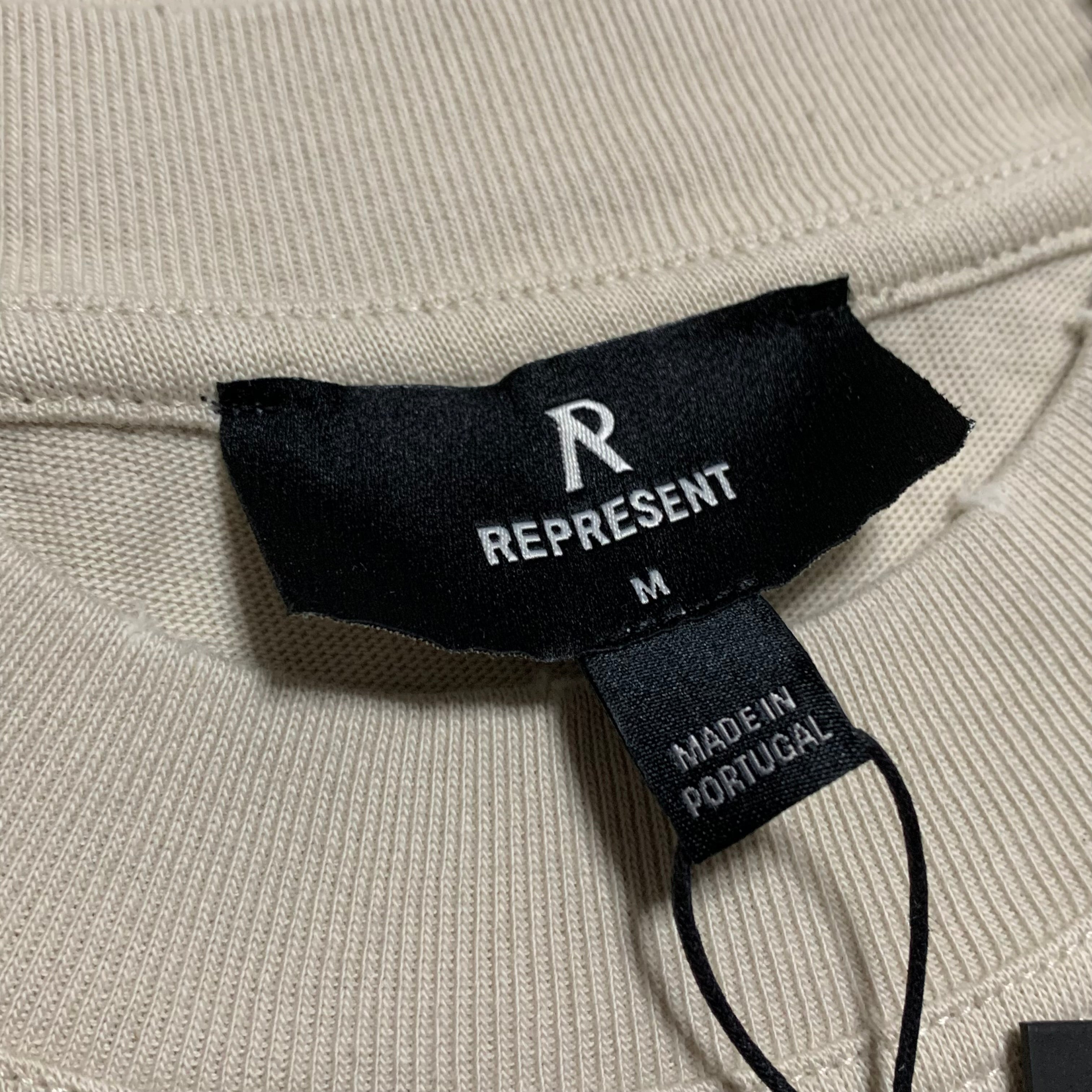 Represent Medium Shark Vintage White Tee Only The Strong Survive