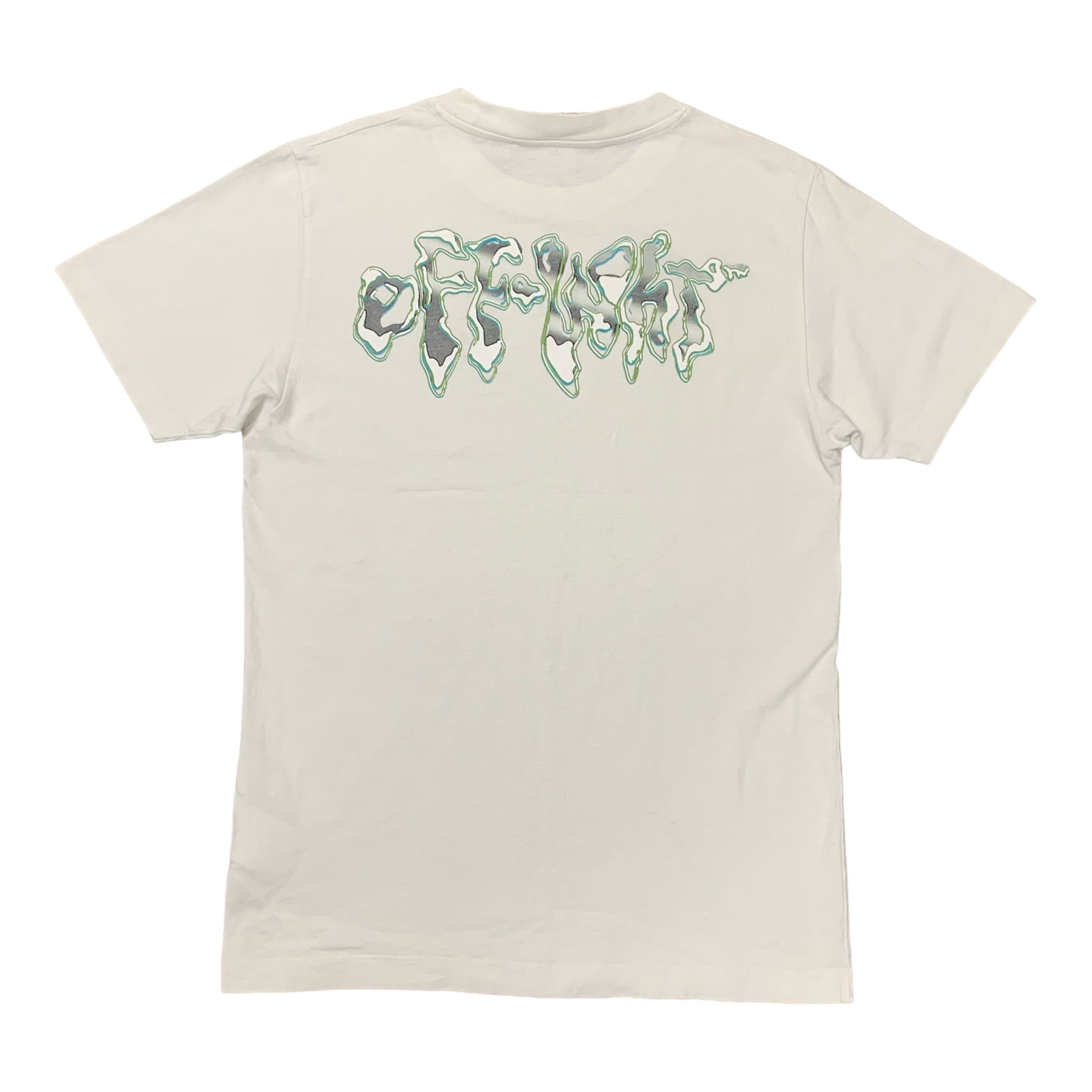 Off White Small Tee Liquid Arrows White T-Shirt Virgil Abloh