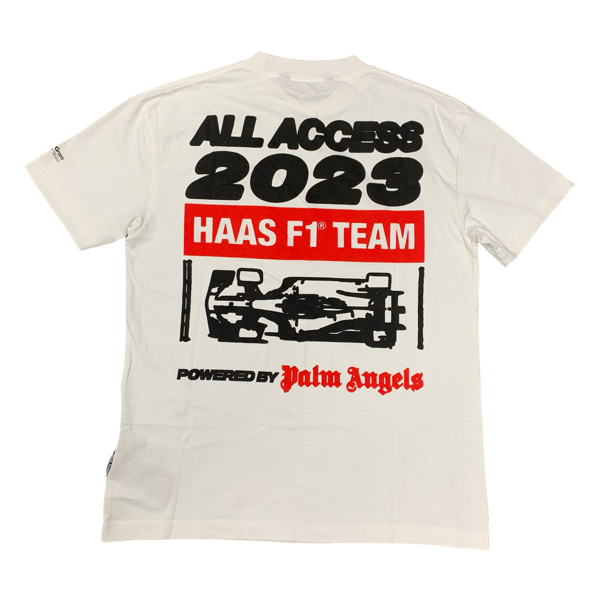 Palm Angels Large Tee Moneygram Haas F1 Team Miami White T-Shirt