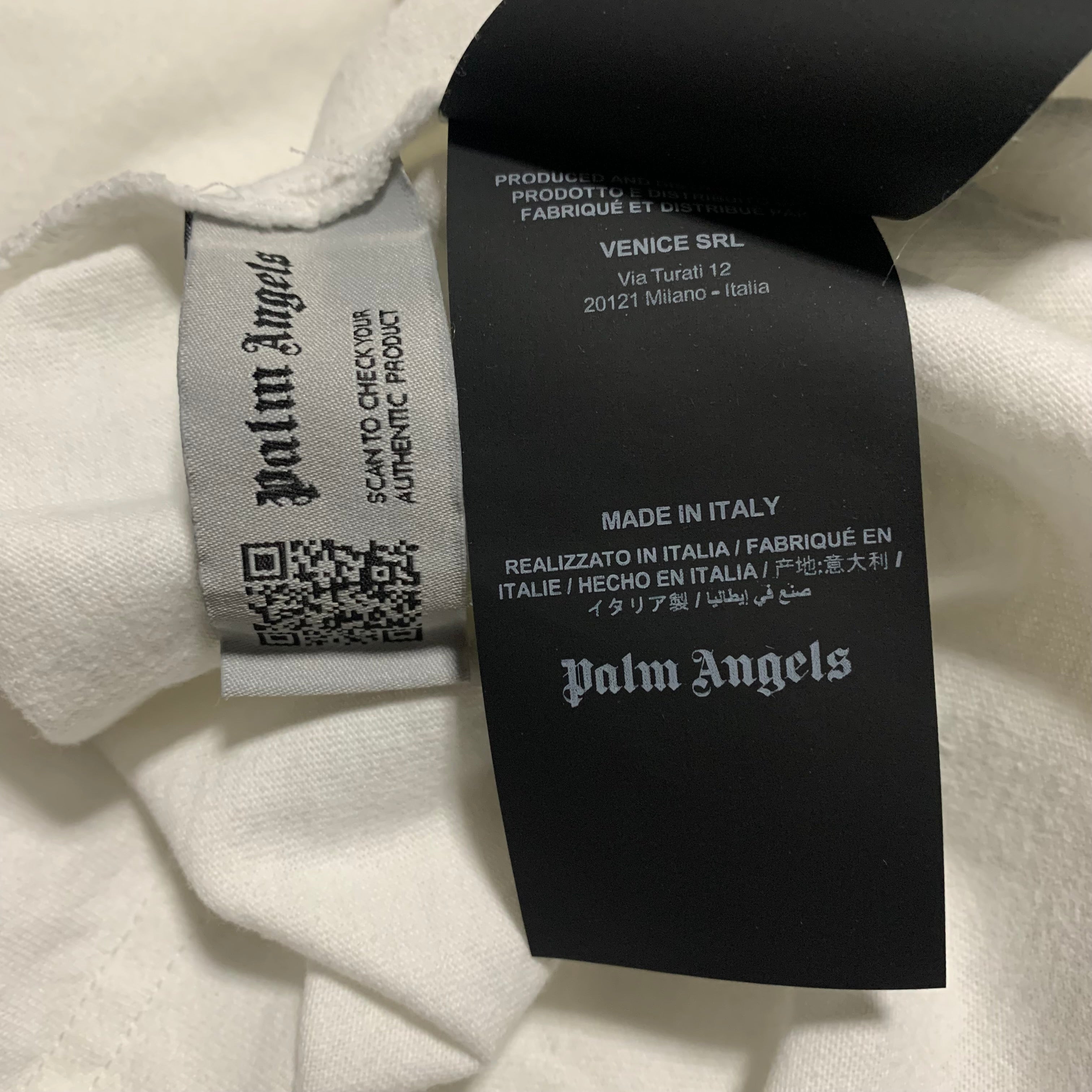 Palm Angels Large Kill The Bear White Tee