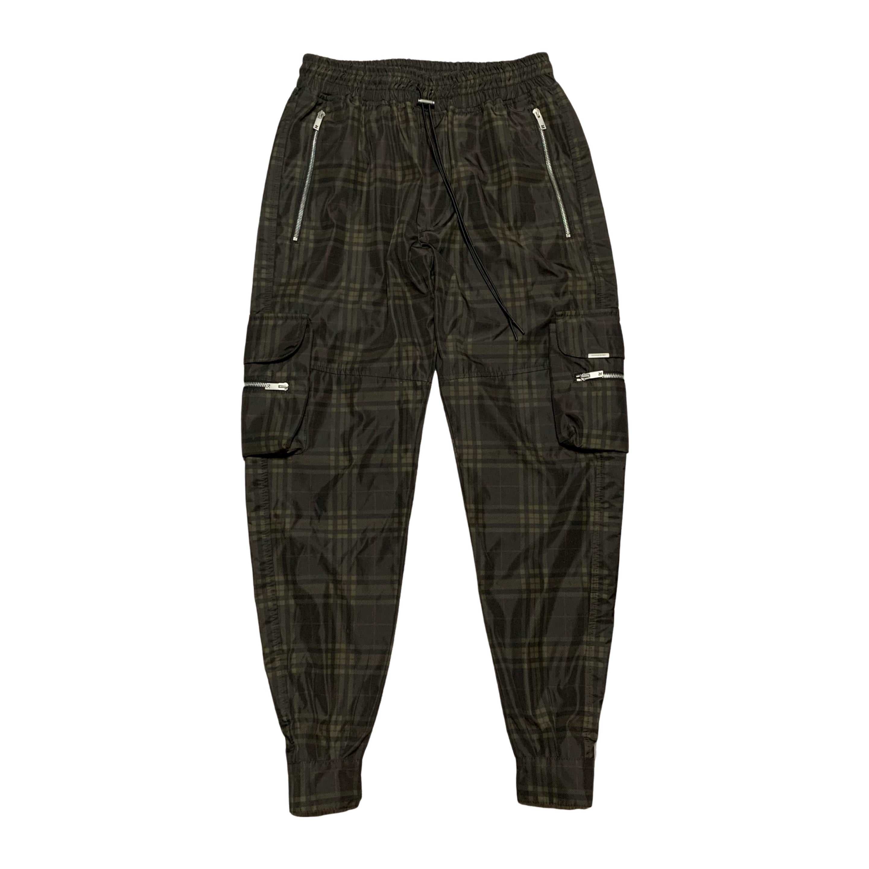 Represent Large Cargo Bottoms Tartan Check Brown Pants