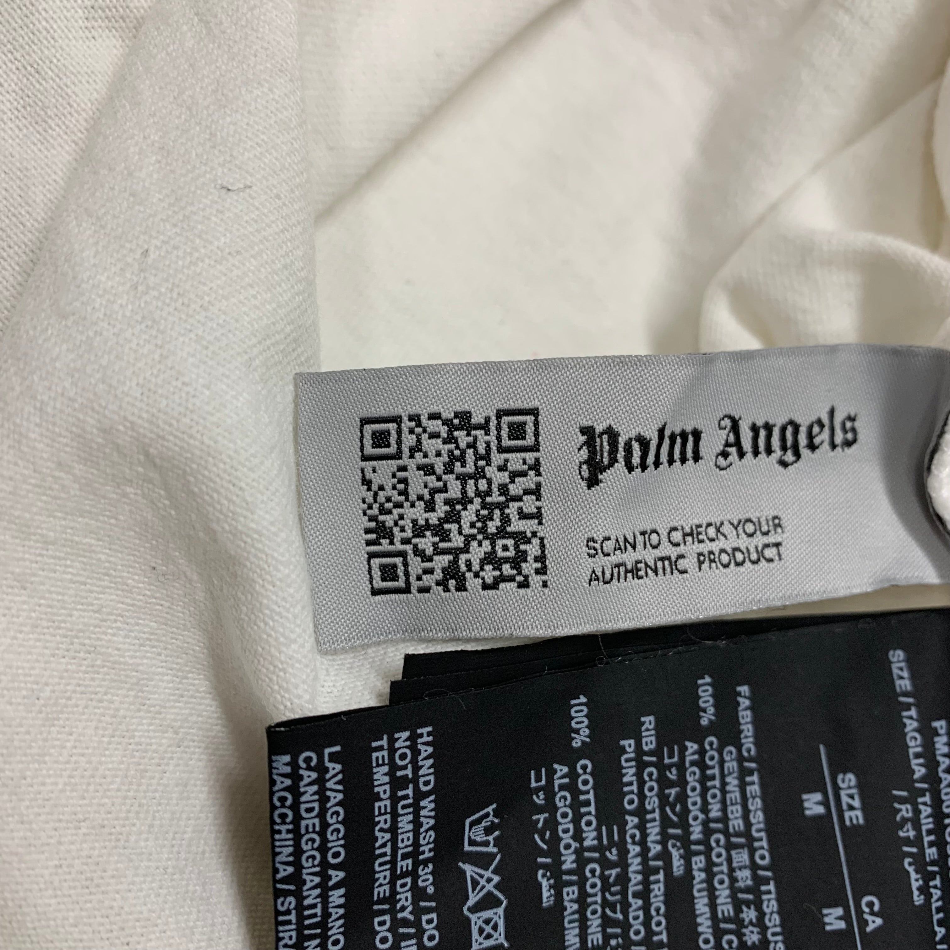 Palm Angels Medium Tee Los Angels Graffiti White T-Shirt