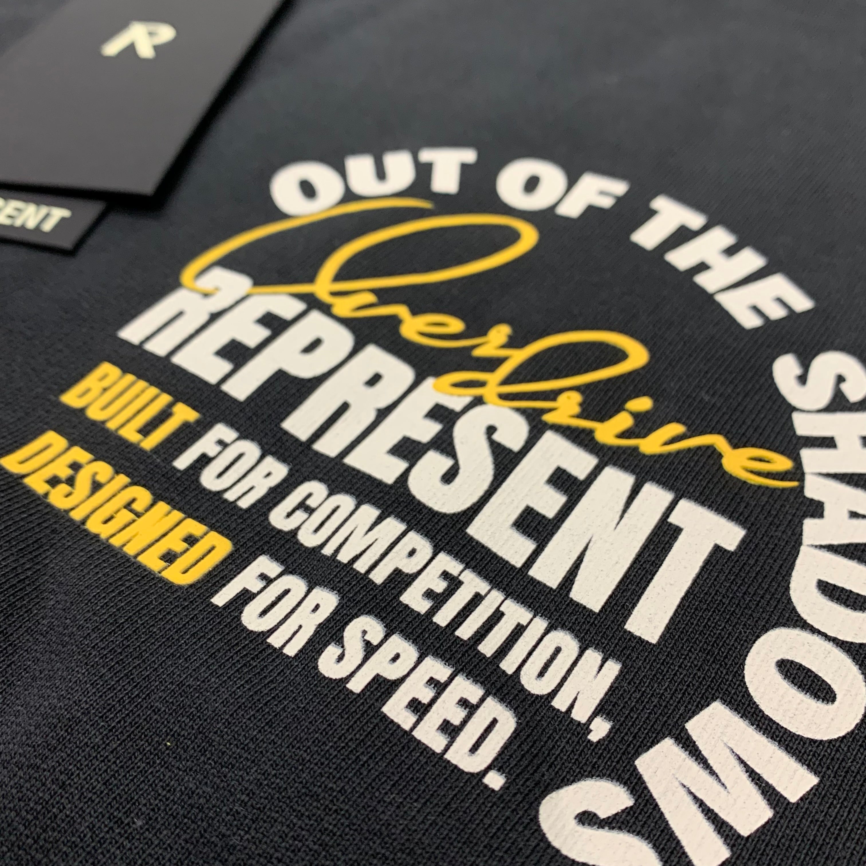 Represent Small Out The Shadows Stained Black Sweatshirt Crewneck