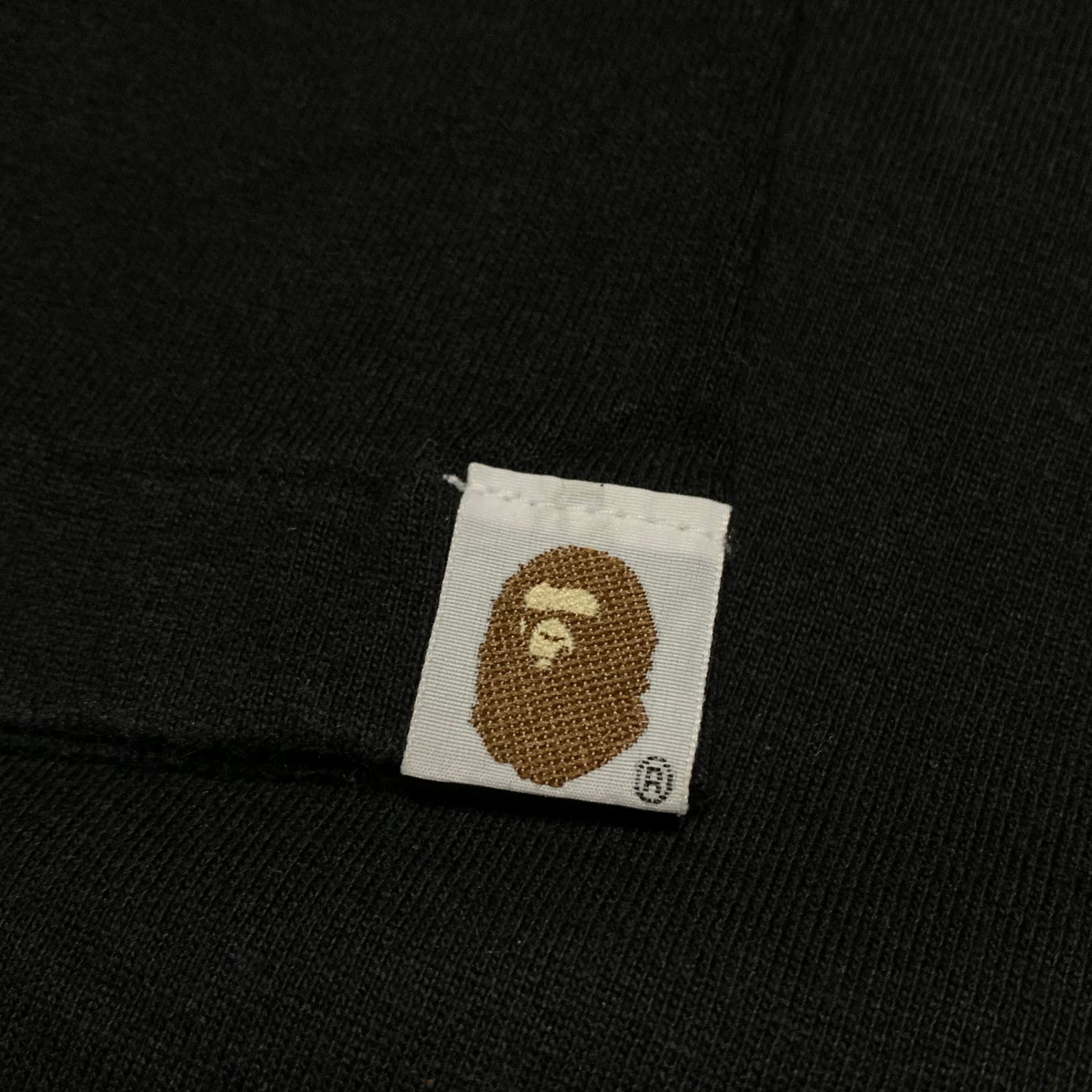 Bape Medium Spain Spanish Flag Graphic Black Tee A Bathing Ape Vintage