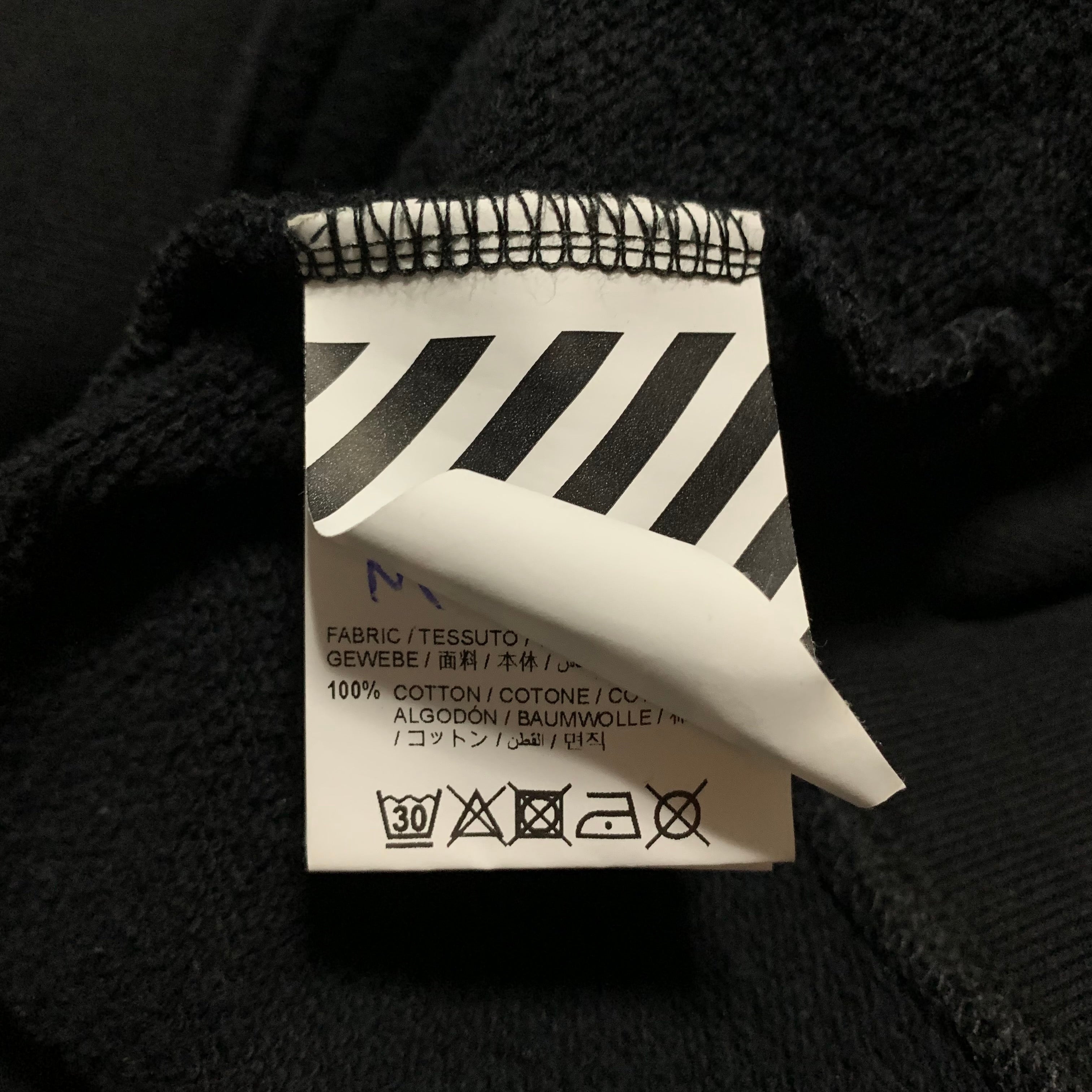 Off White Medium Rationalism Black Sweatshirt Crewneck Virgil Abloh