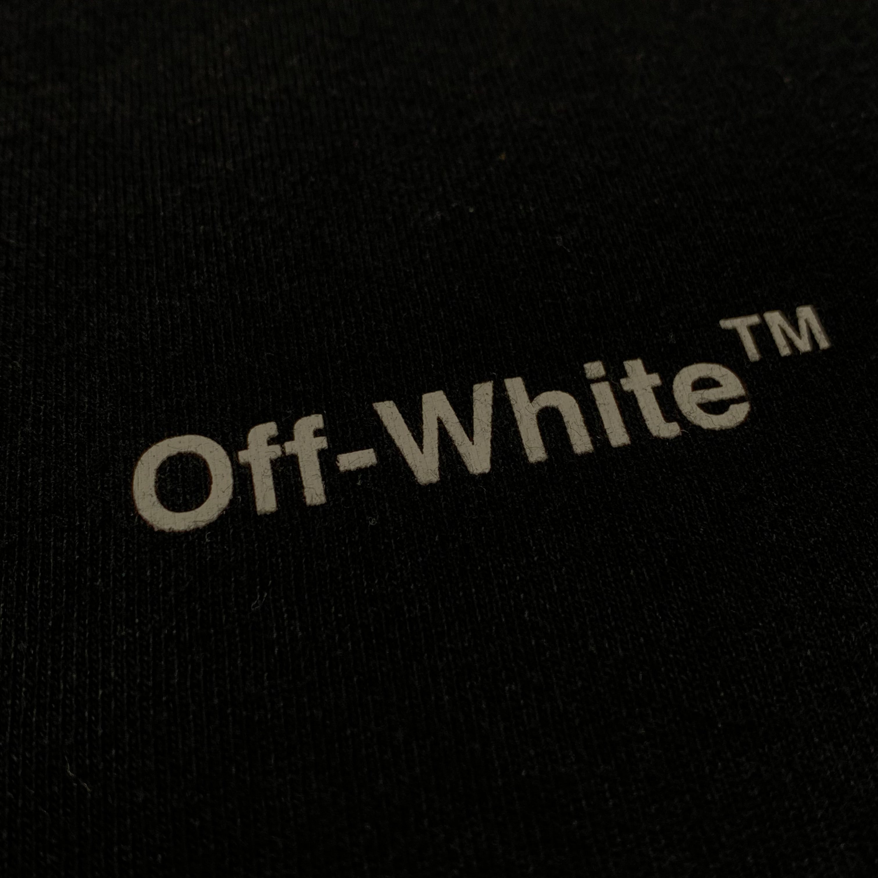 Off White Large Tee Caravaggio Arrows Black T-Shirt Virgil Abloh