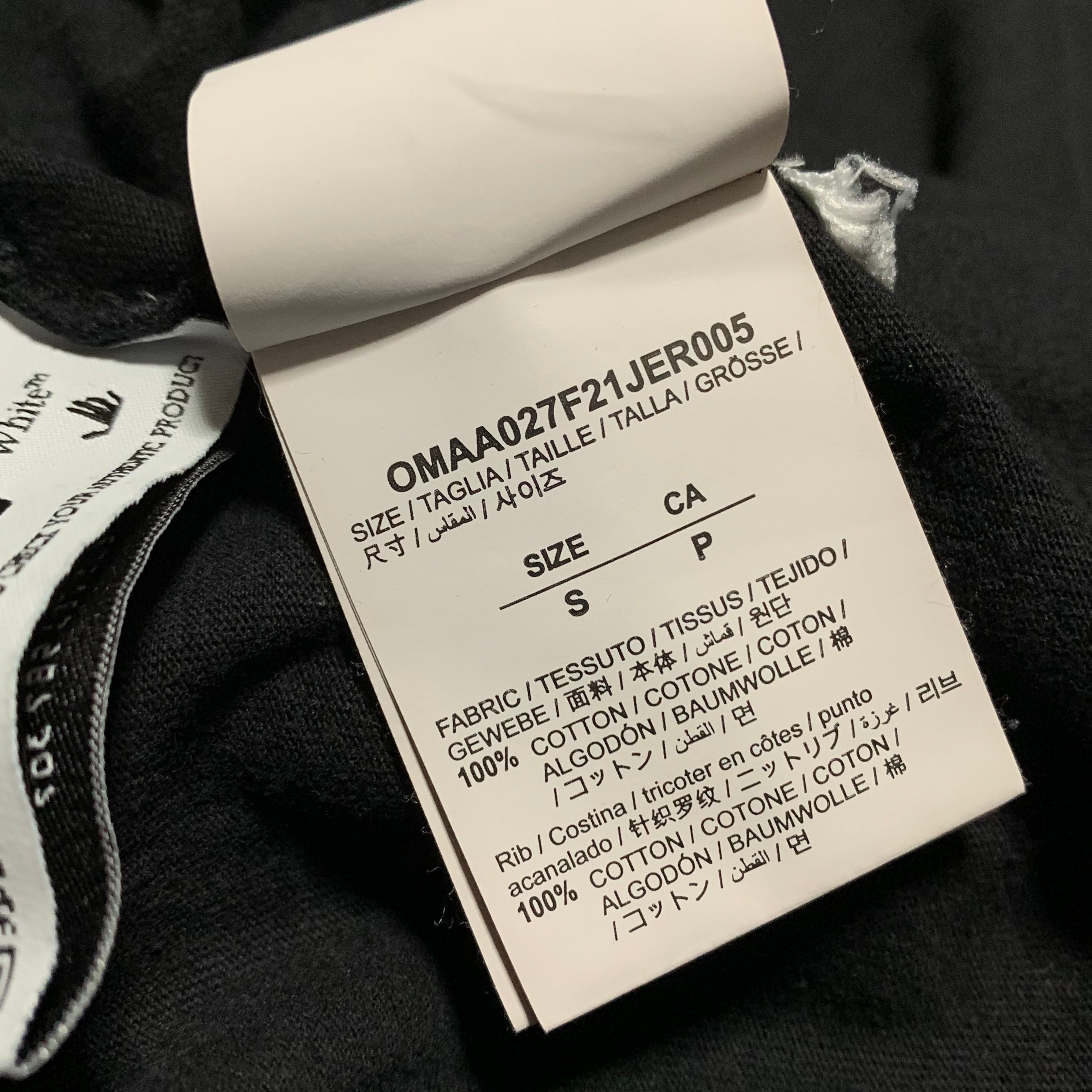 Off White Small Degrade Arrows Black Tee Virgil Abloh