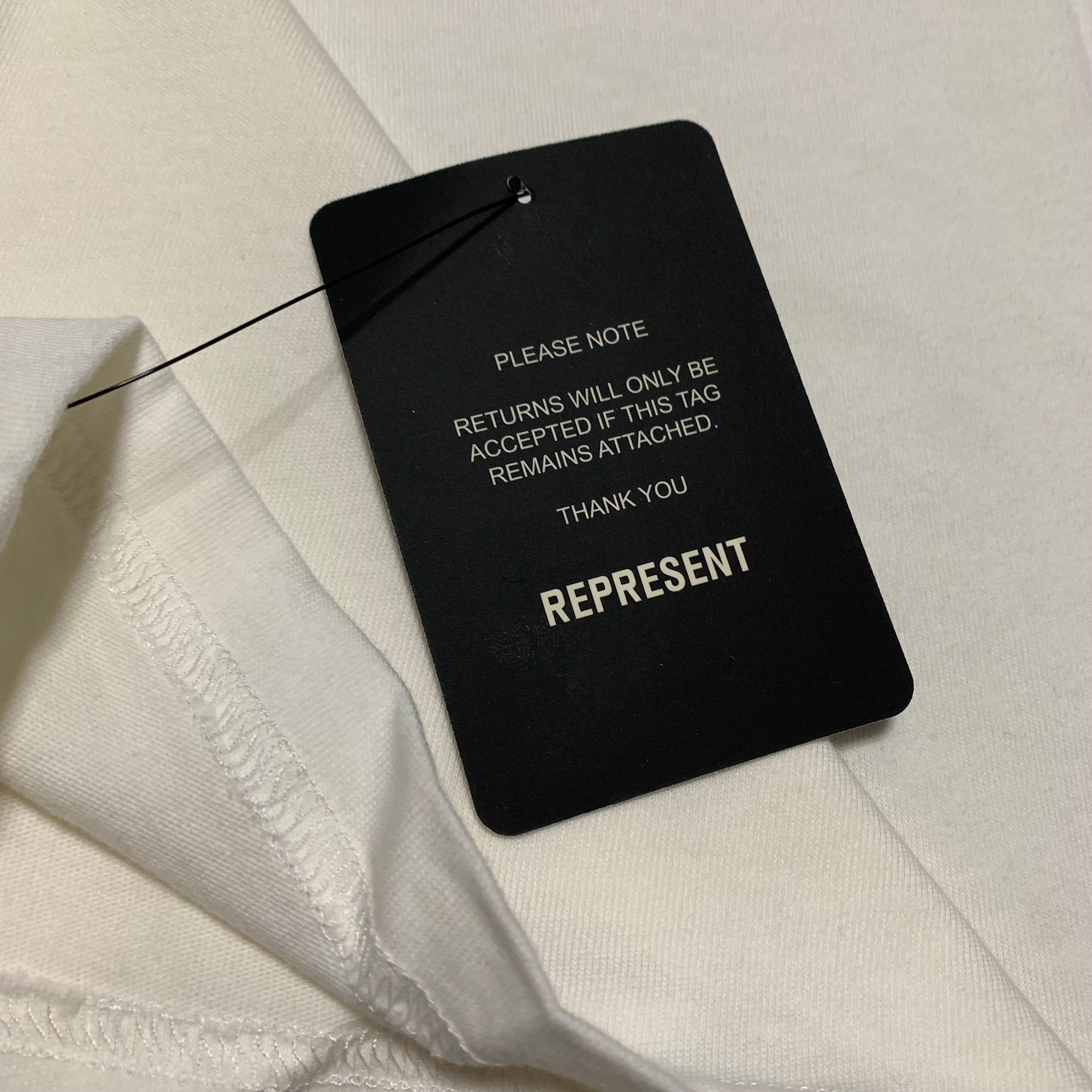 Represent Small Owners Club Bubblegum Pink Flat White Tee