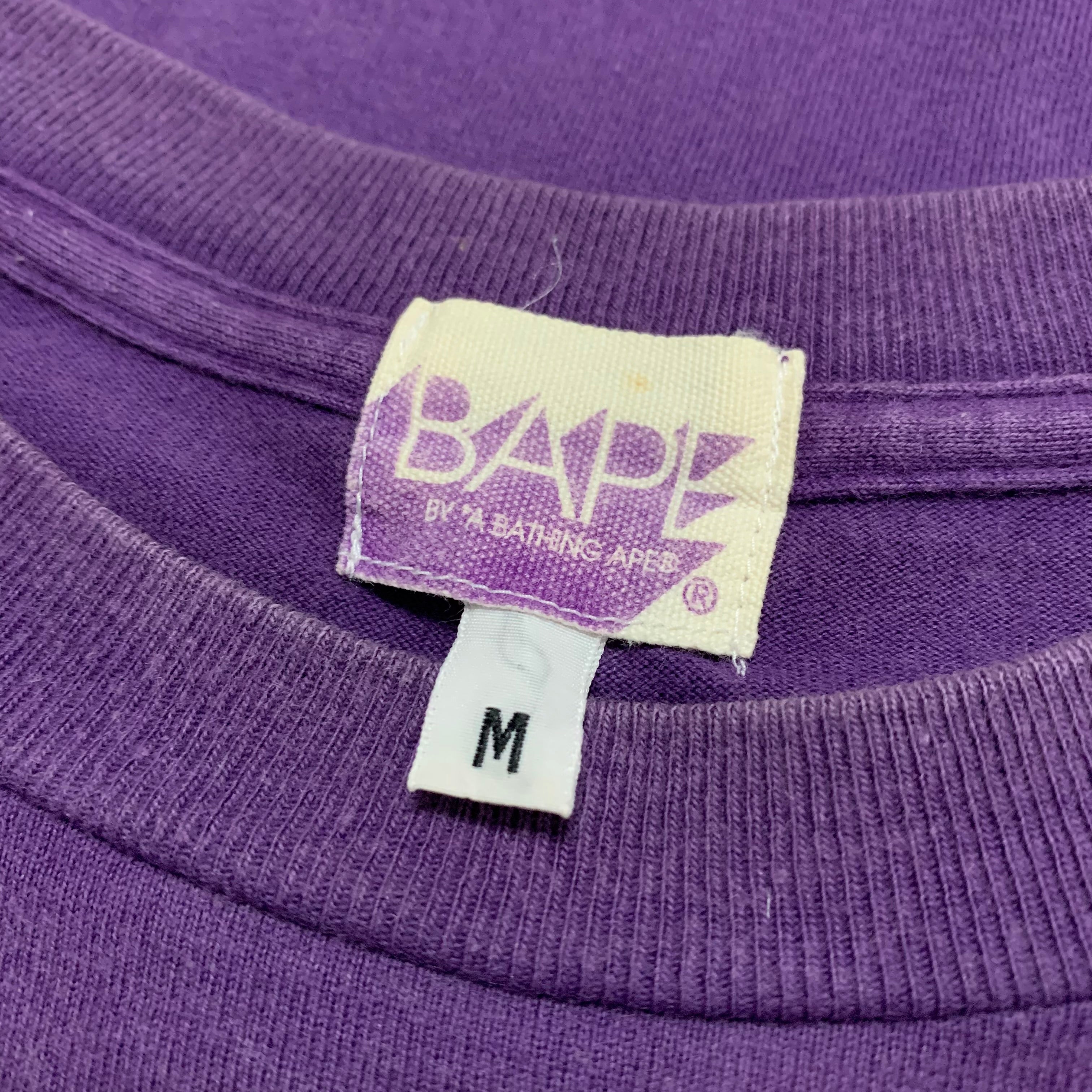 Bape Medium Purple A Bathing Ape Tee Vintage OG