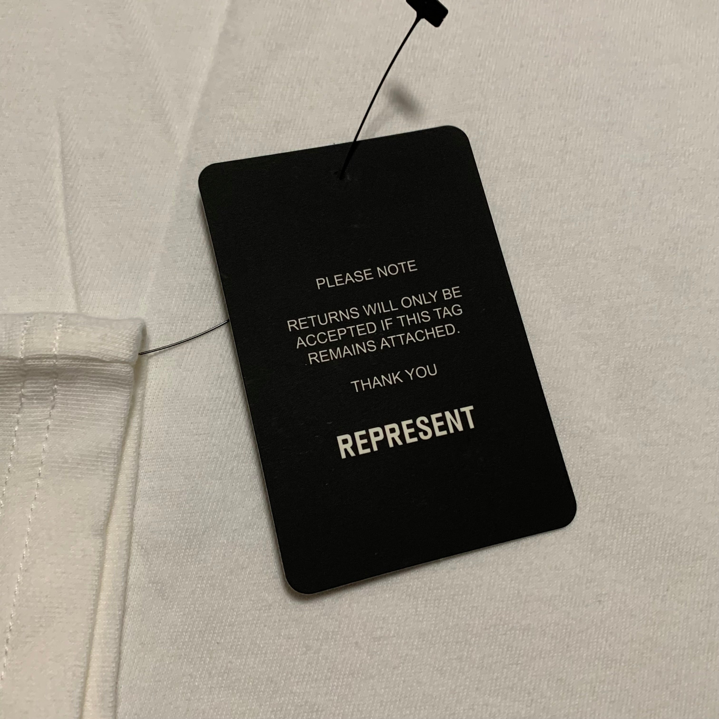 Represent Small Owners Club Pink Flat White Tee