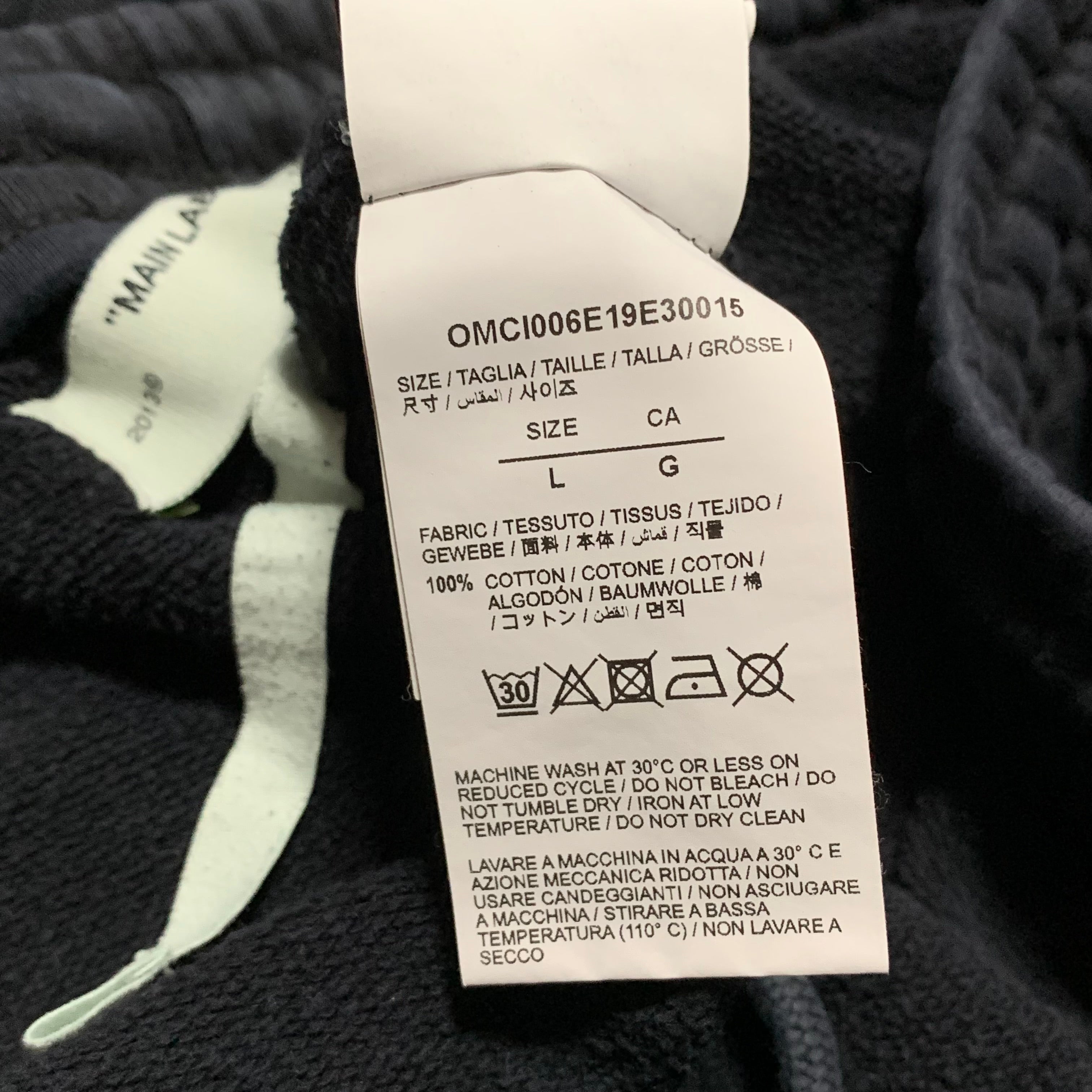 Off White Large Shorts Waterfall Arrows Black Bottoms Virgil Abloh