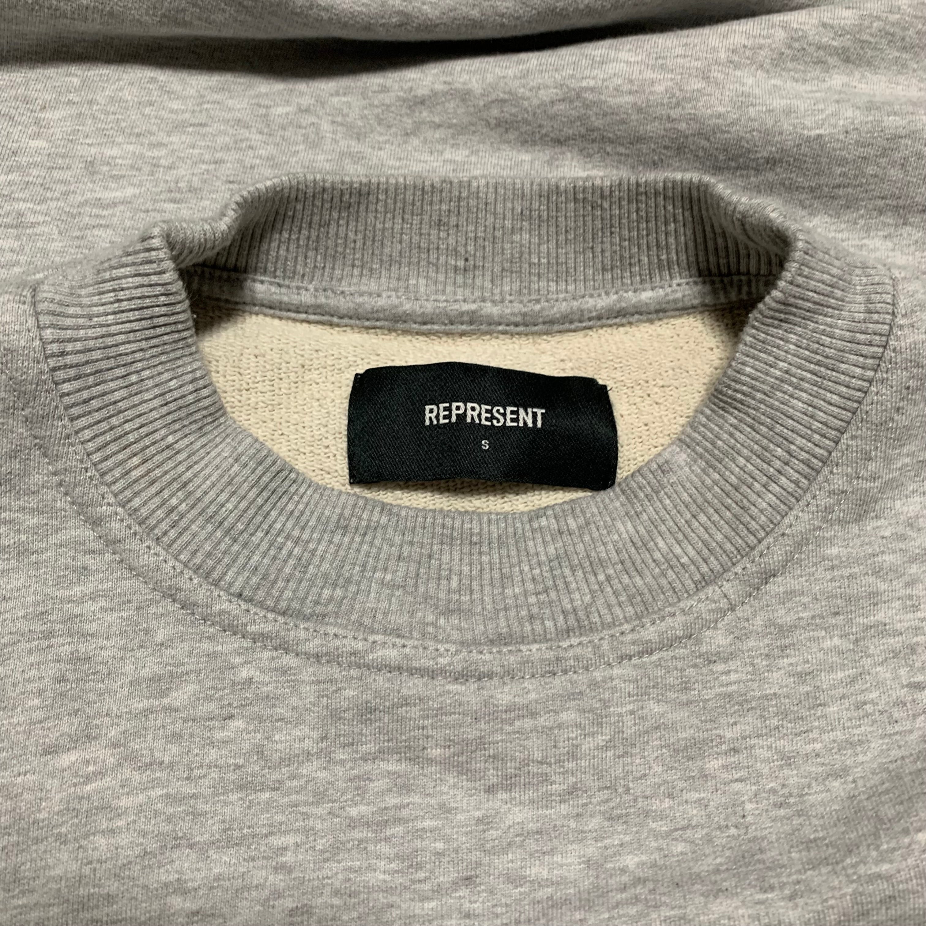 Represent Small Owners Club Grey Sweater Sweatshirt Crewneck