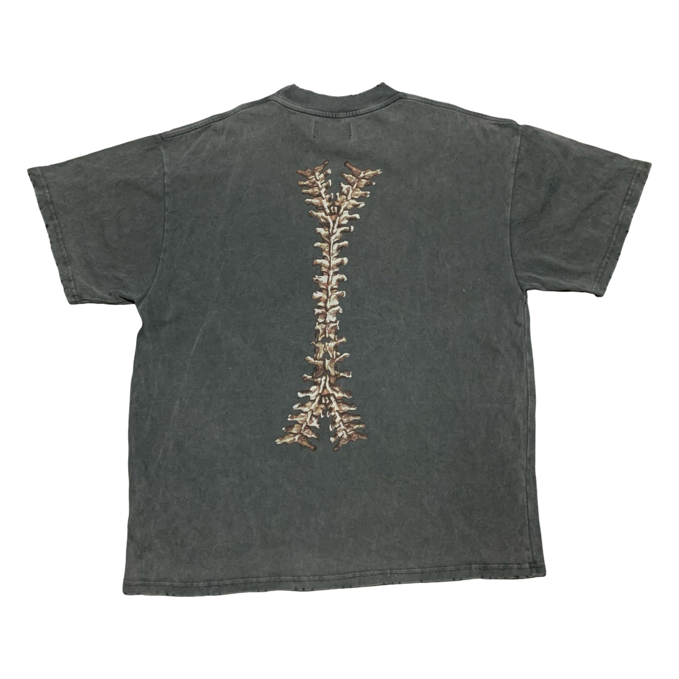 Represent Large Skeleton Vintage Grey Tee 'Bones'