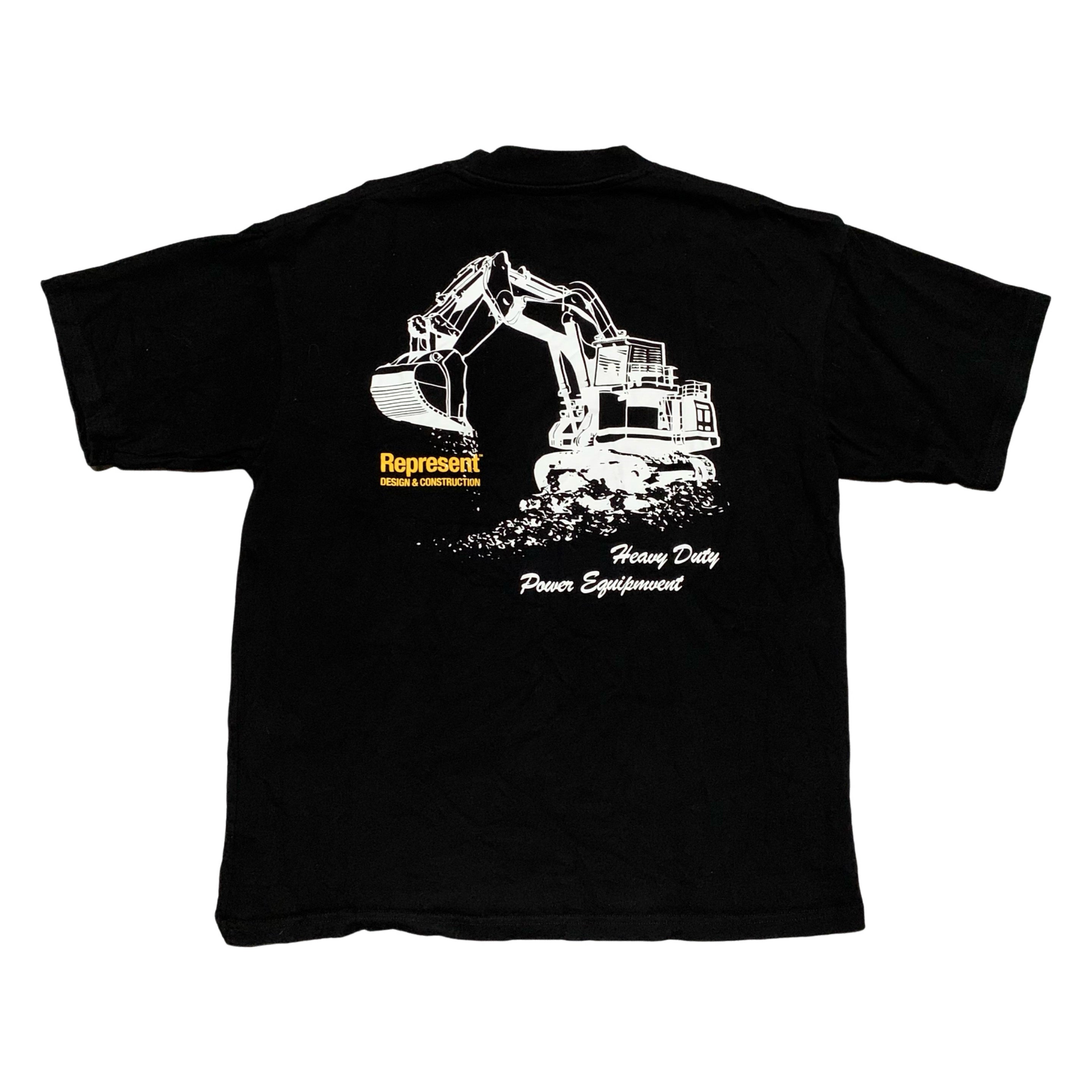 Represent Small Design & Construction Jet Black Tee