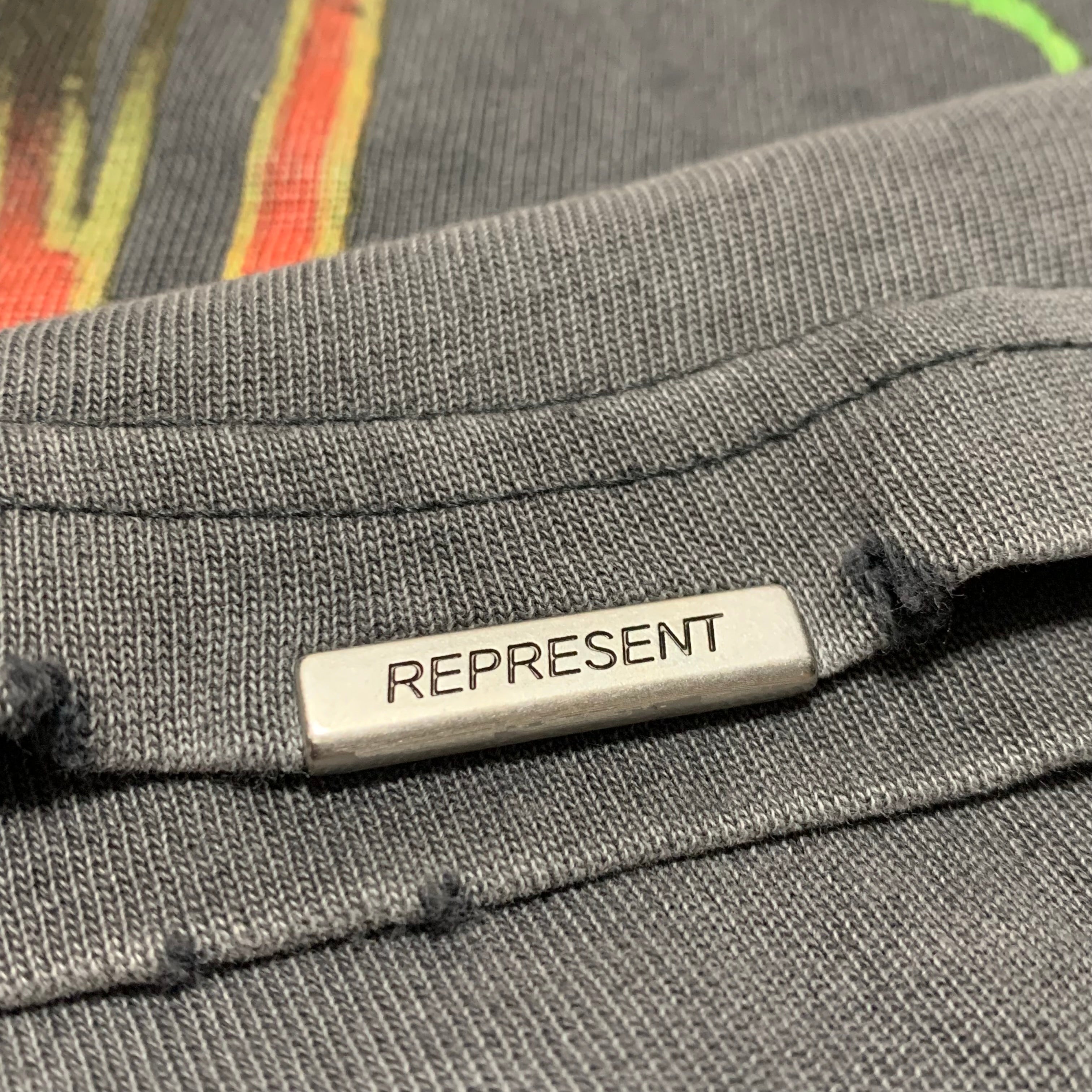 Represent XS Rep N Resent Vintage Grey Tee