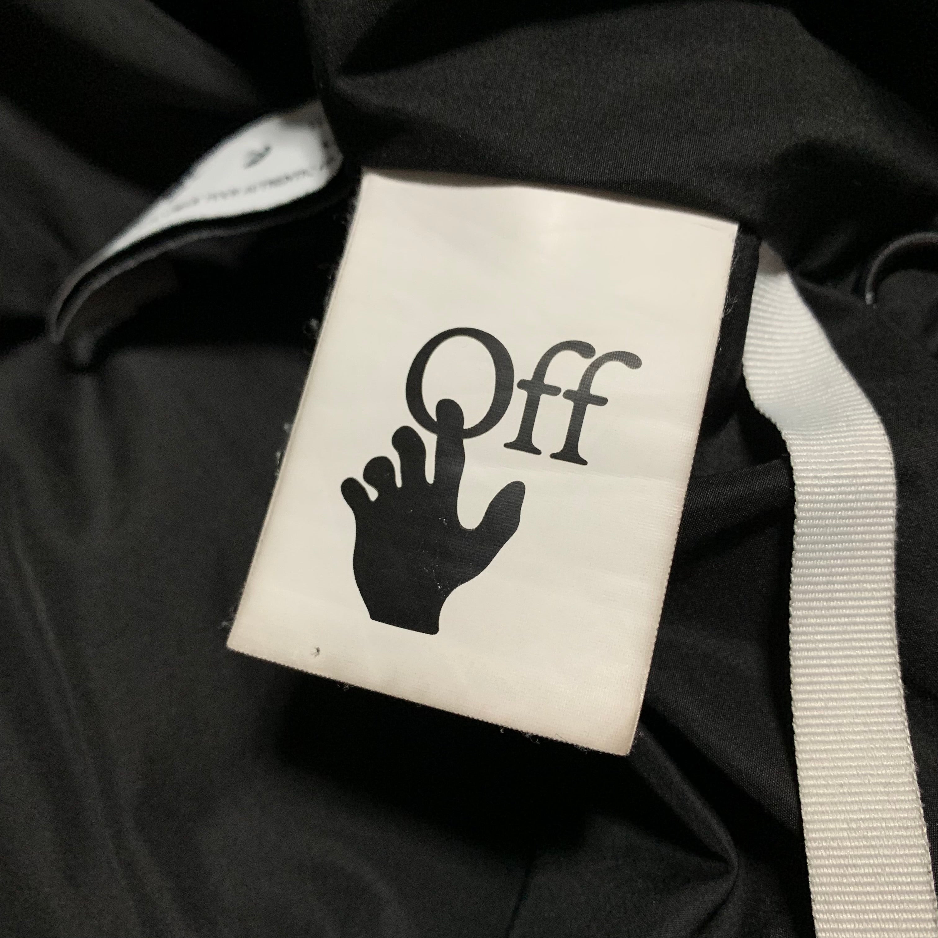 Off White Small Puffer Patch Logo Black Jacket Virgil Abloh 2022