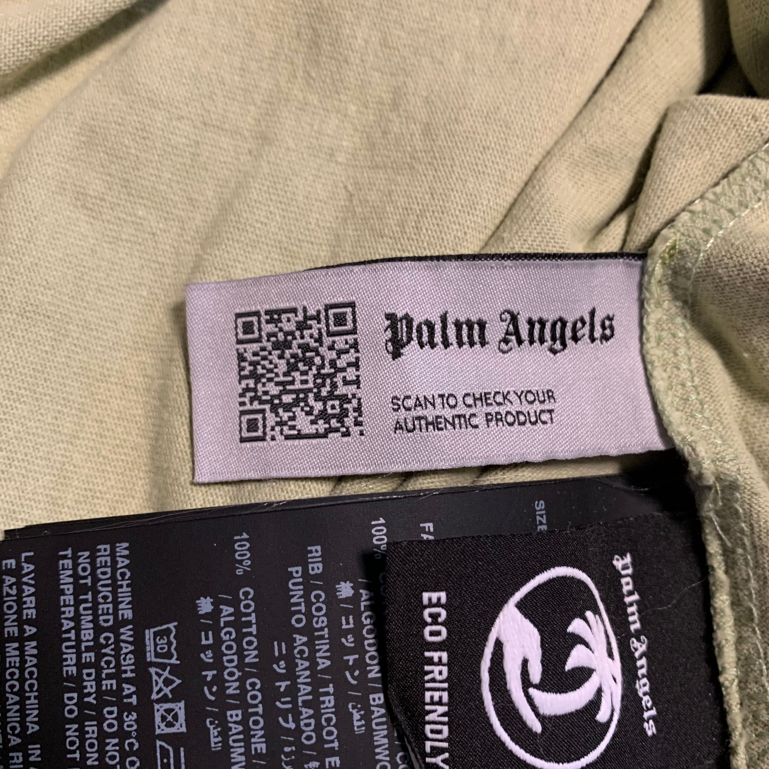 Palm Angels Large Classic Bear Mint Green Tee