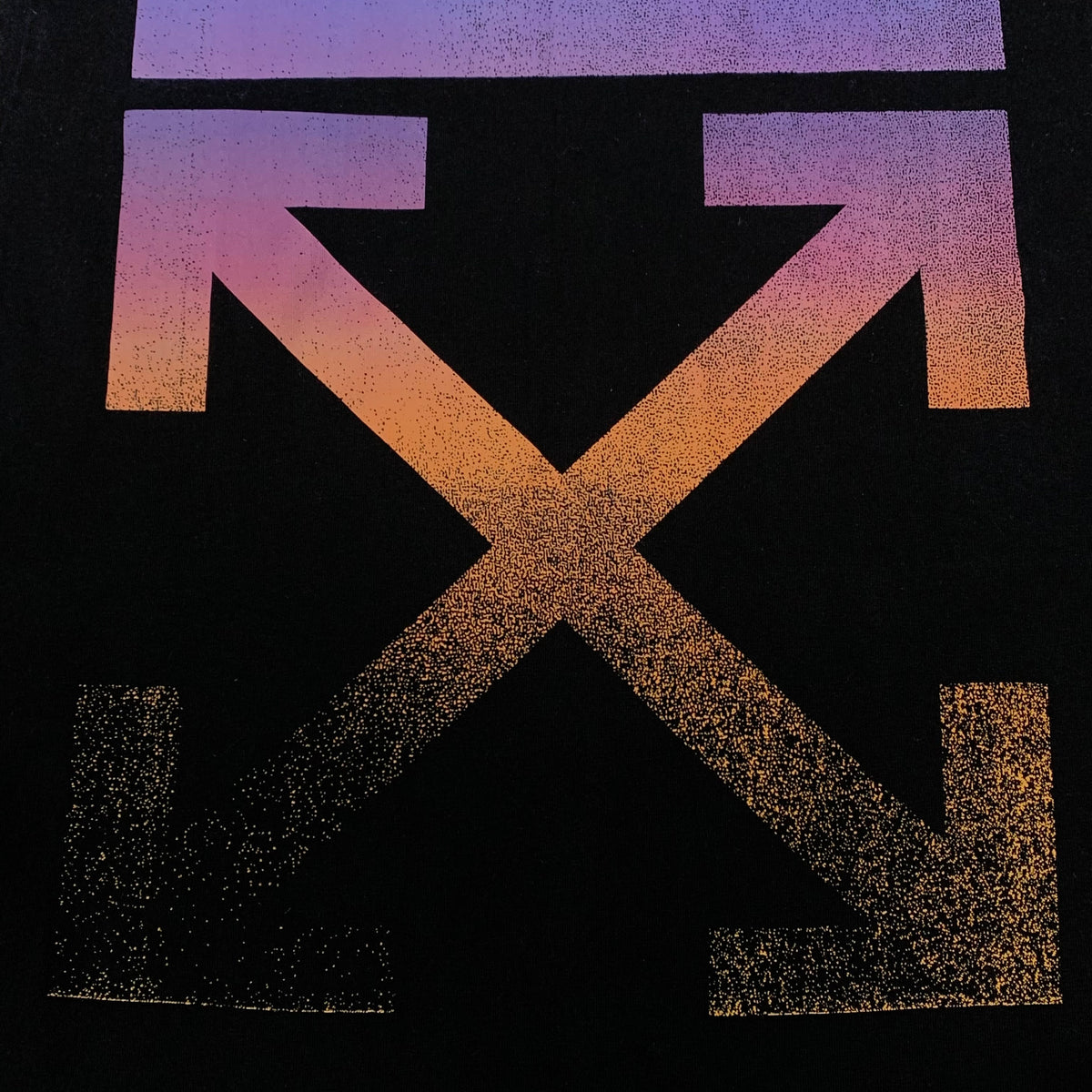 Off White Medium Tee Degrade Arrows Black T-Shirt Virgil Abloh