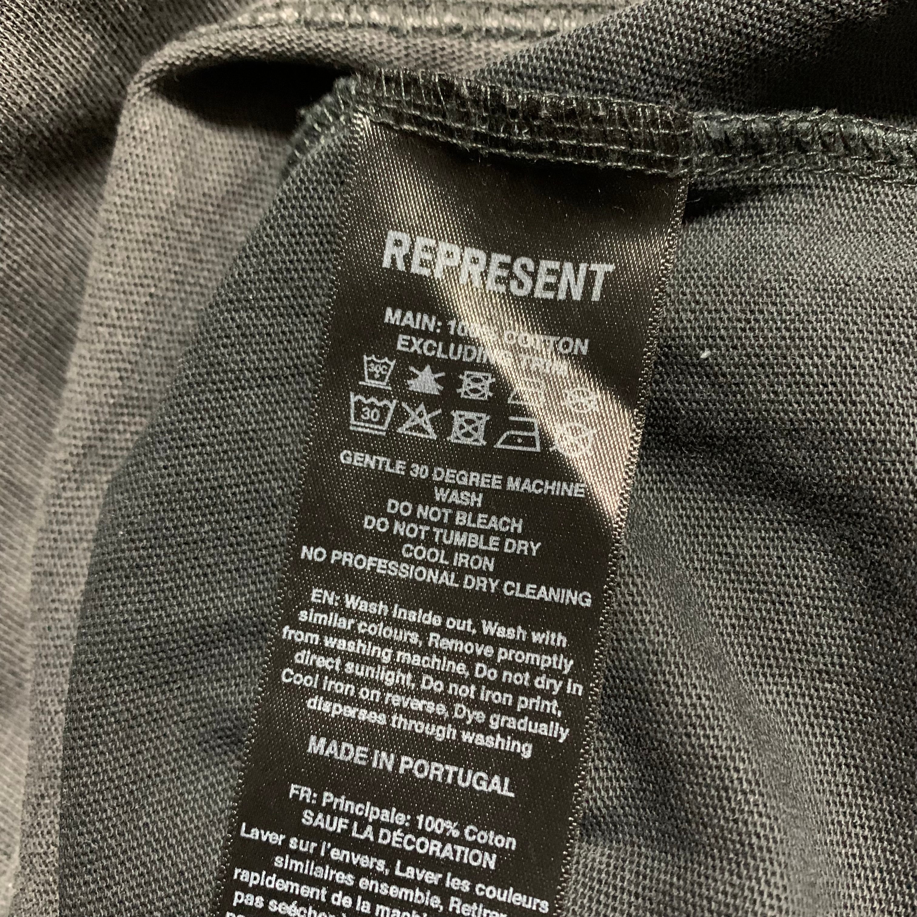 Represent XS JAWS Vintage Grey Tee Shark