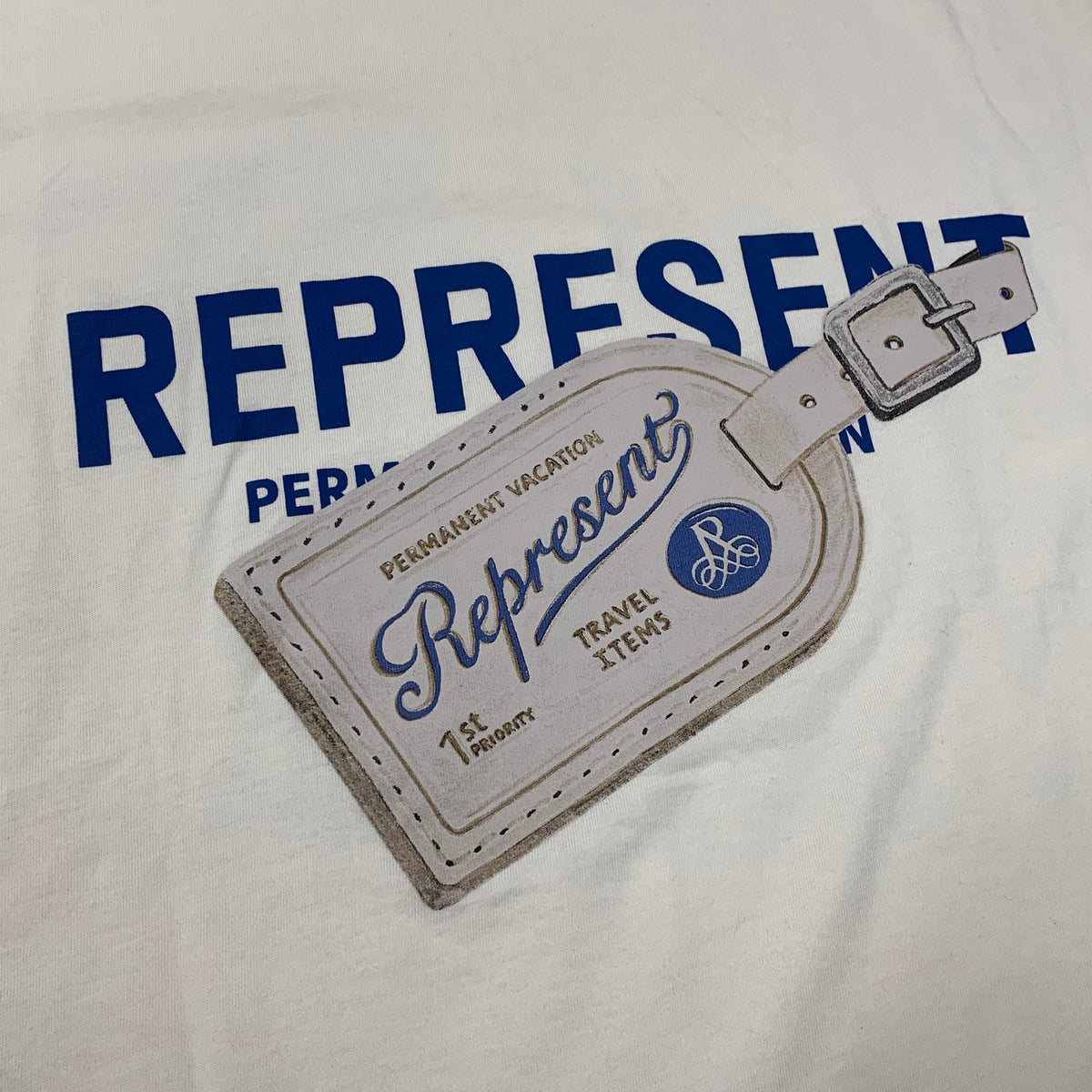 Represent Medium Tee Luggage Tag Antique White T-Shirt