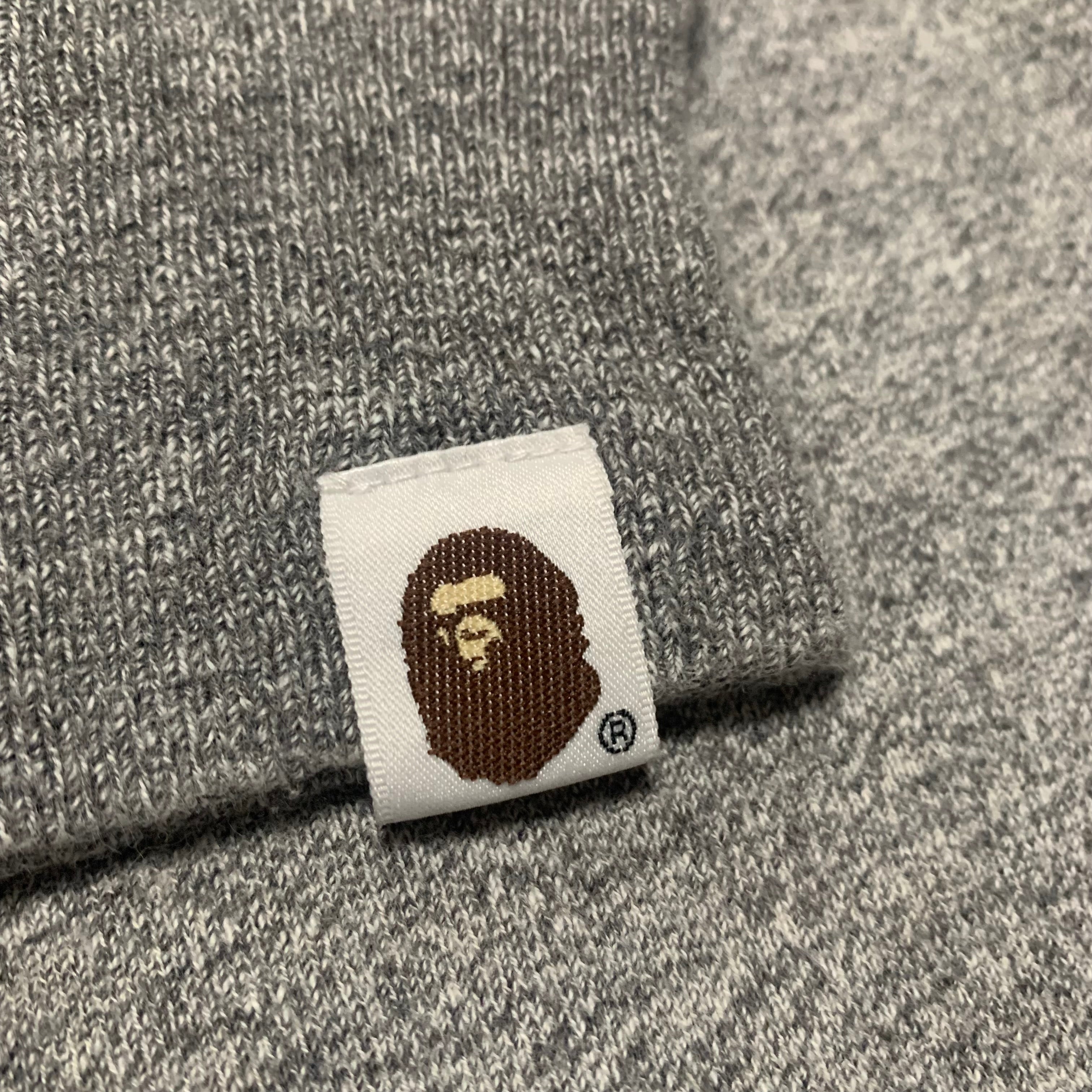 Bape Small Grey Sweatshirt Crewneck A Bathing Ape