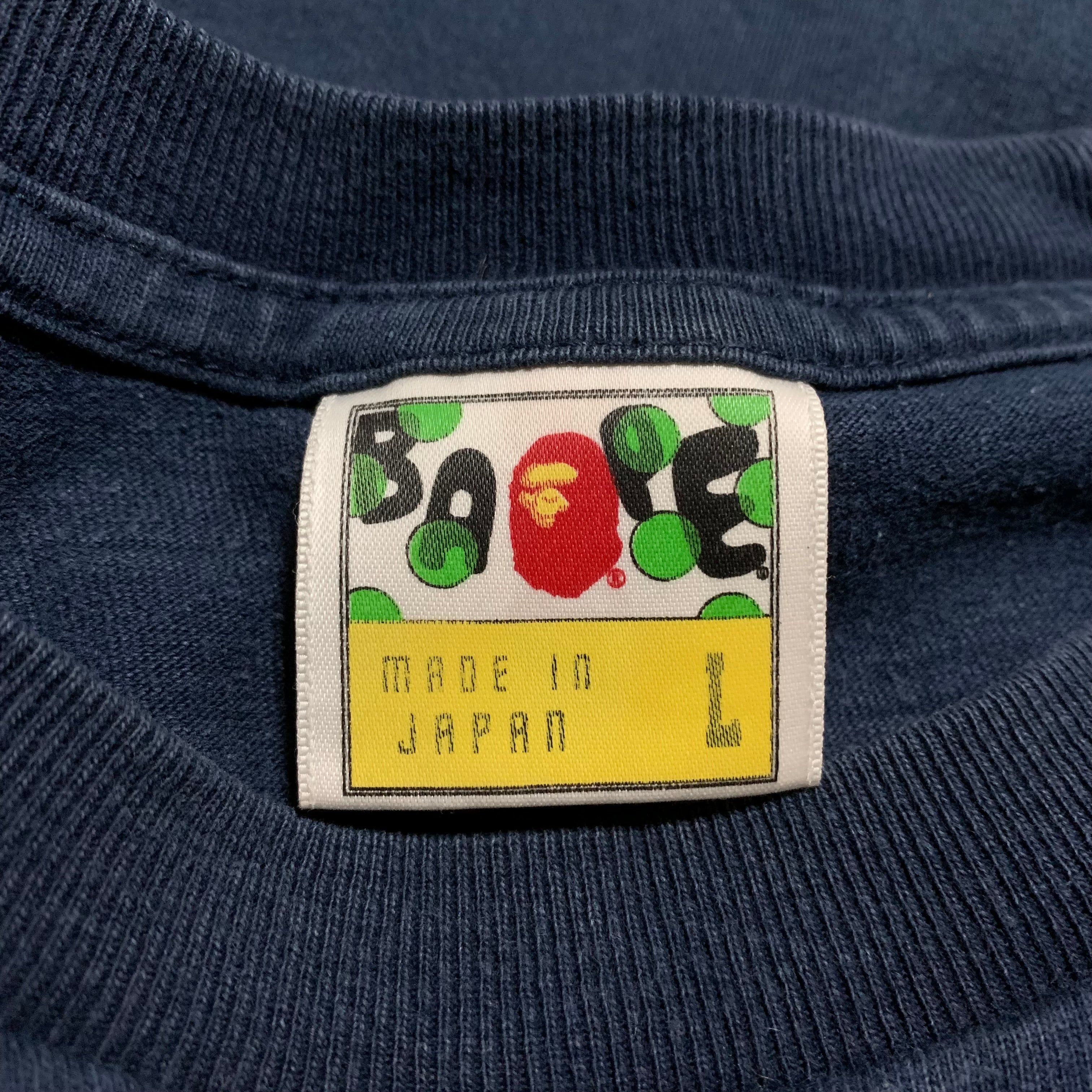 Bape Large Bape Camo By Bathing Ape Navy Blue Tee 2008