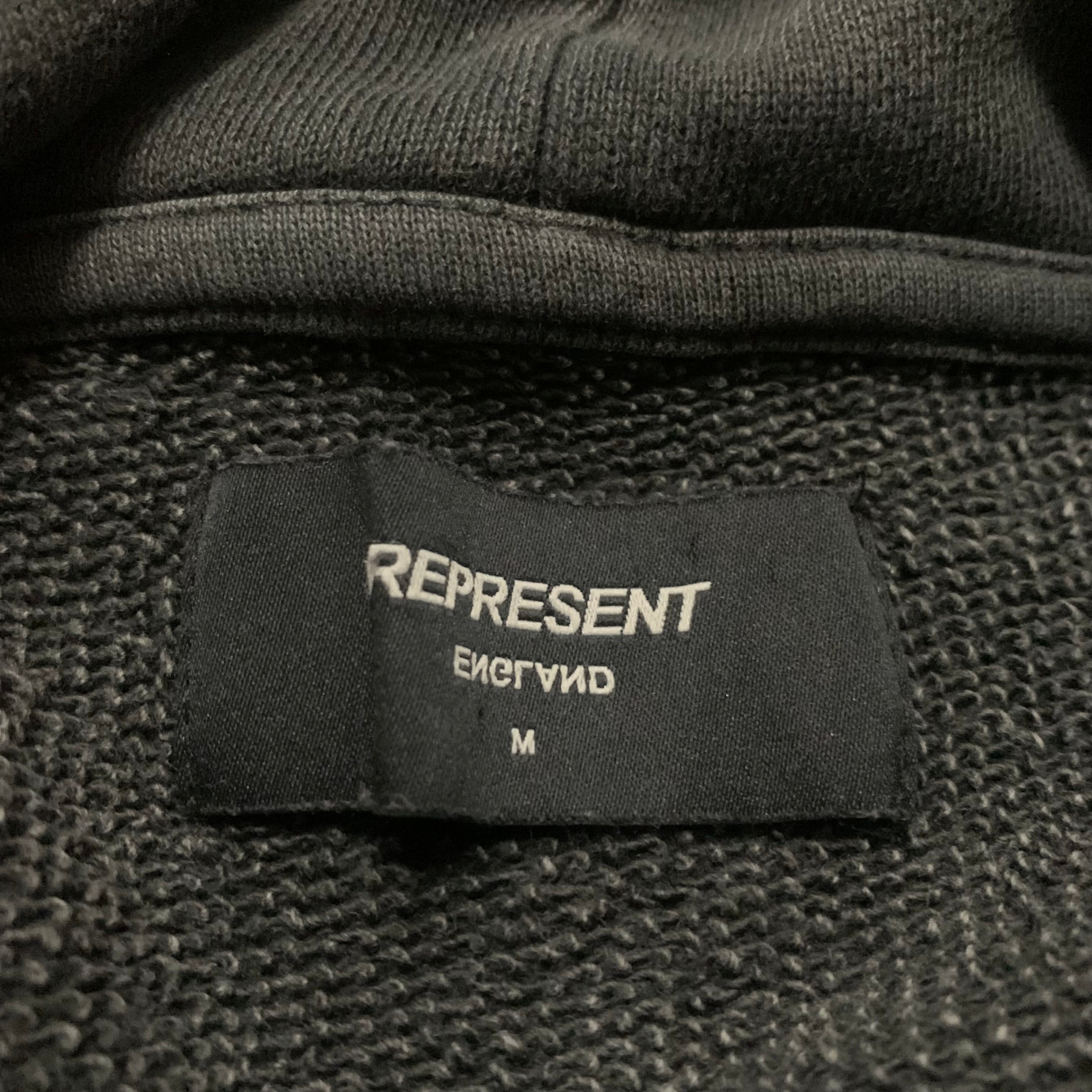 Represent Medium Rep N Resent Vintage Black Hoodie