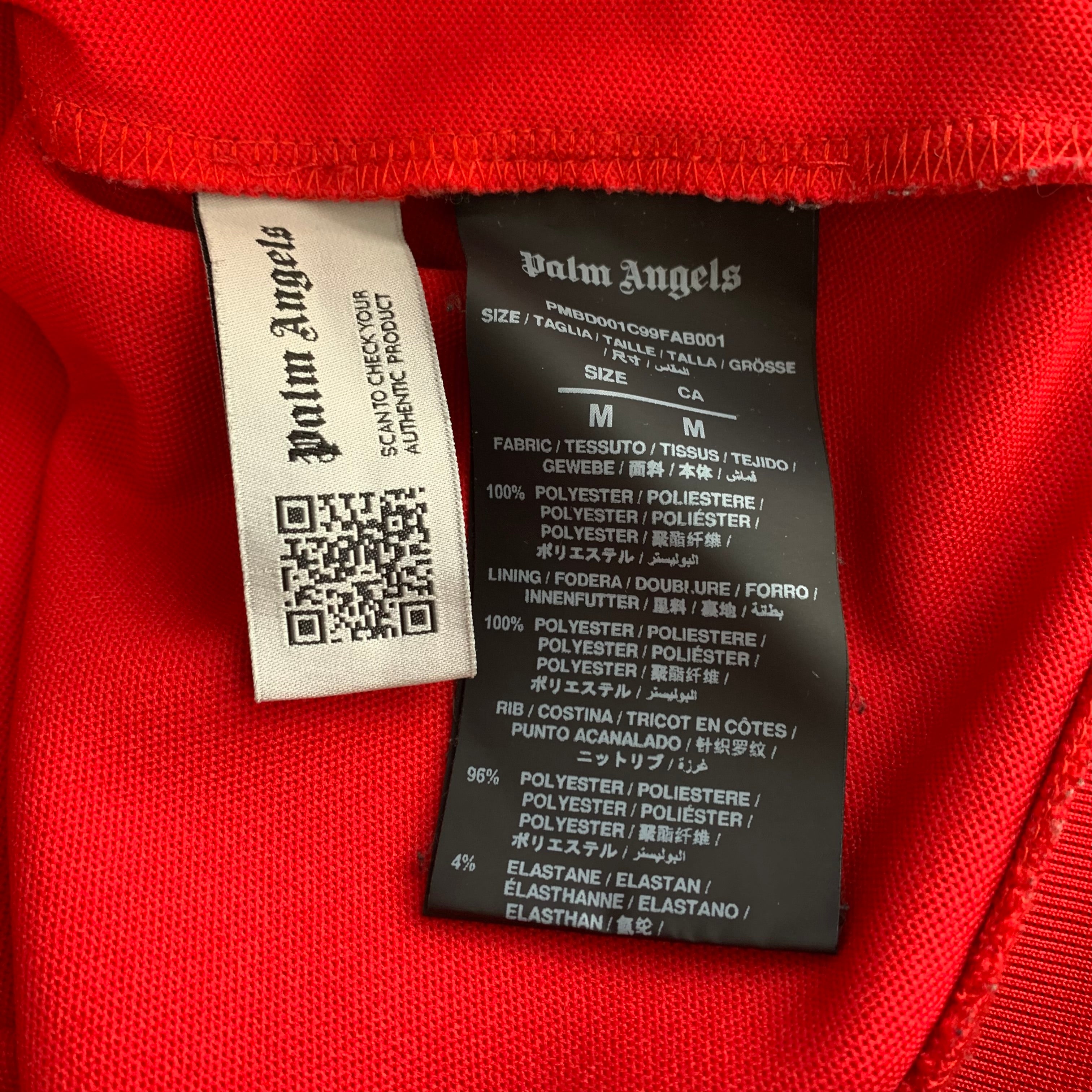 Palm Angels Medium Jacket Red Classic Track Top
