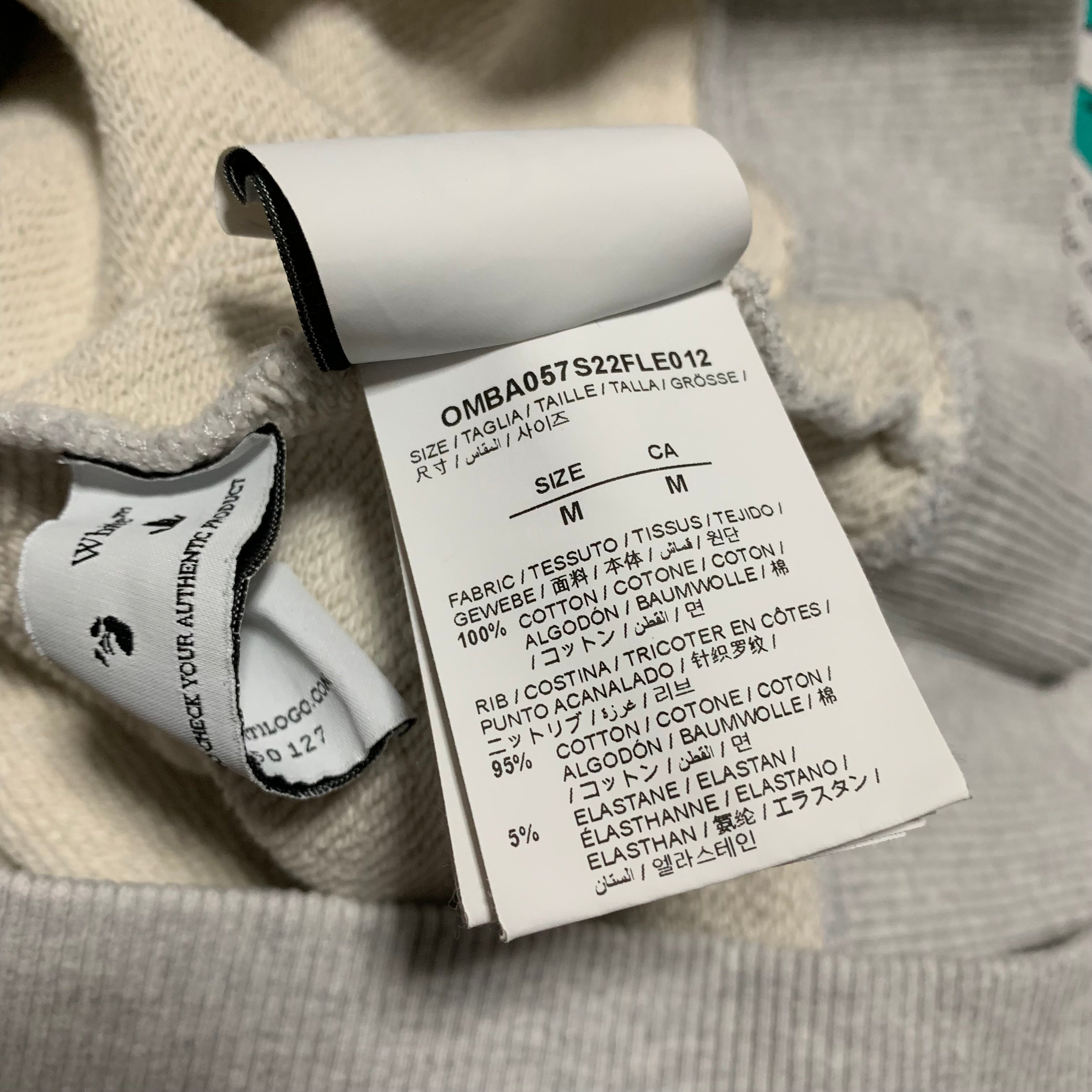 Off White Medium Wizard Cartoon Graffiti Grey Sweatshirt Crewneck Virgil Abloh