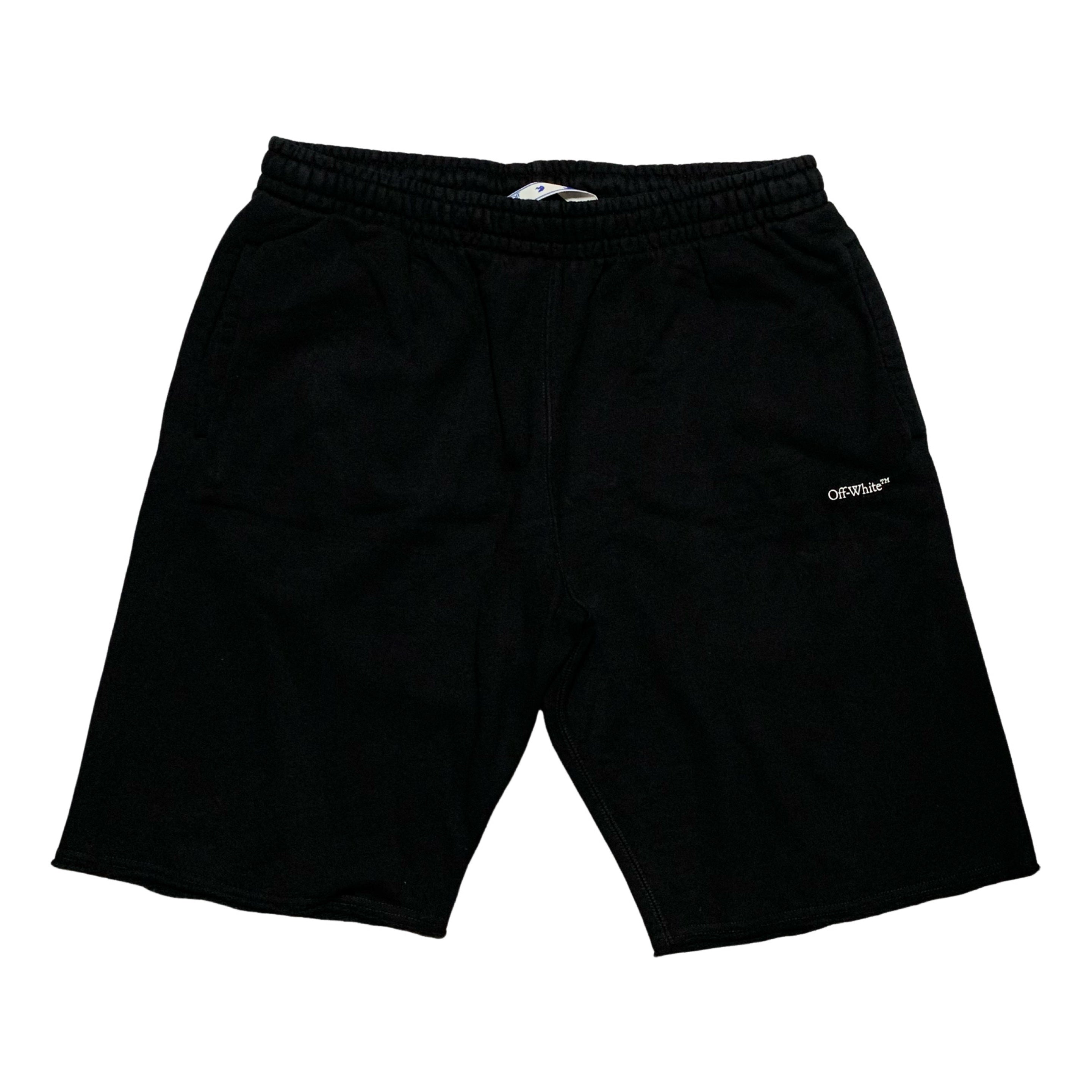 Off White XL Shorts Caravaggio Arrows Black Bottoms Virgil Abloh