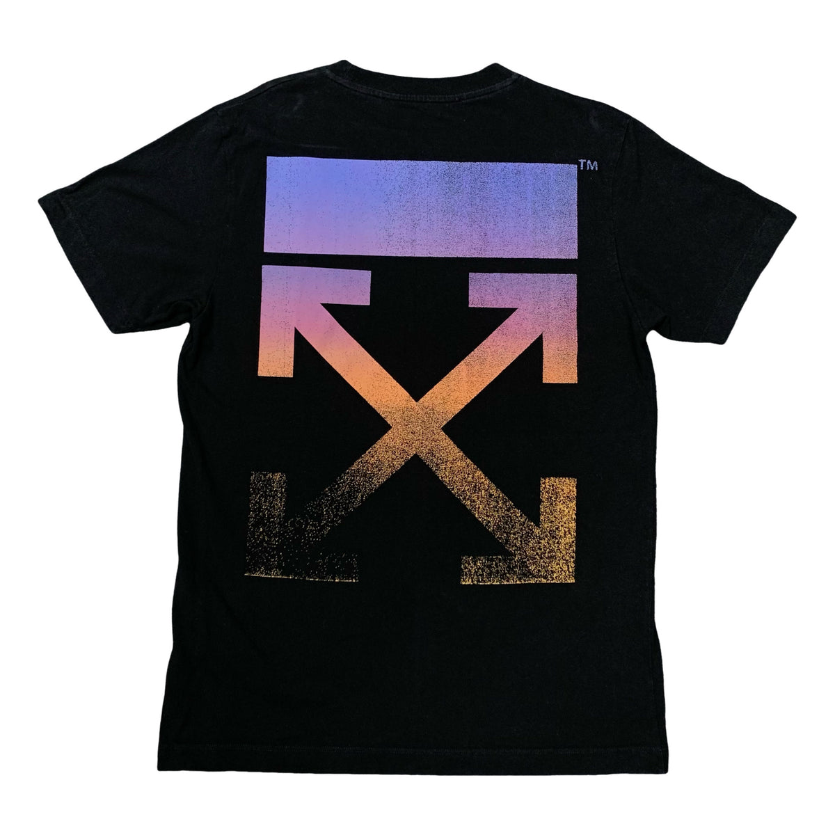 Off White Medium Tee Degrade Arrows Black T-Shirt Virgil Abloh