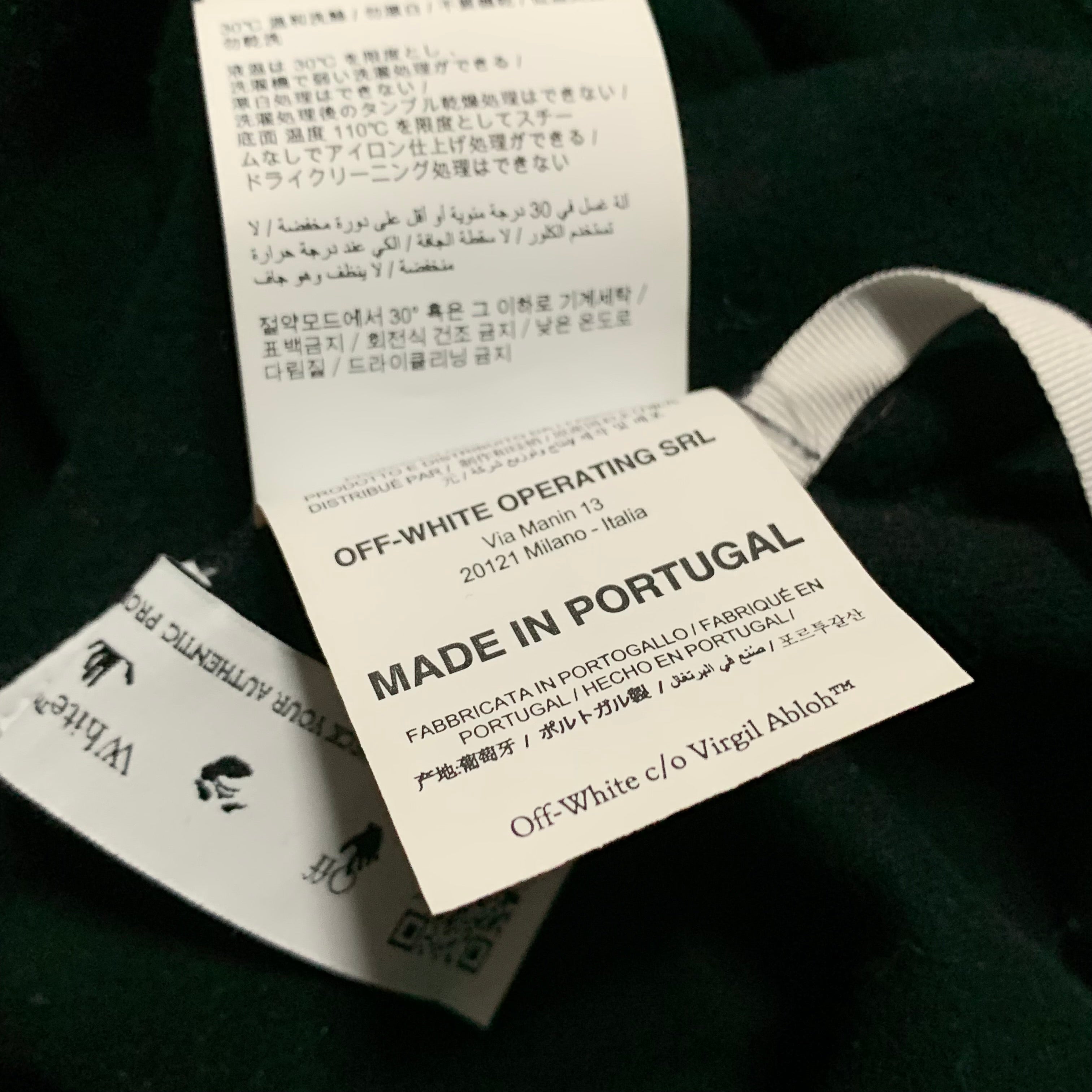 Off White Medium Rainbow Tomboy Black Tee Virgil Abloh