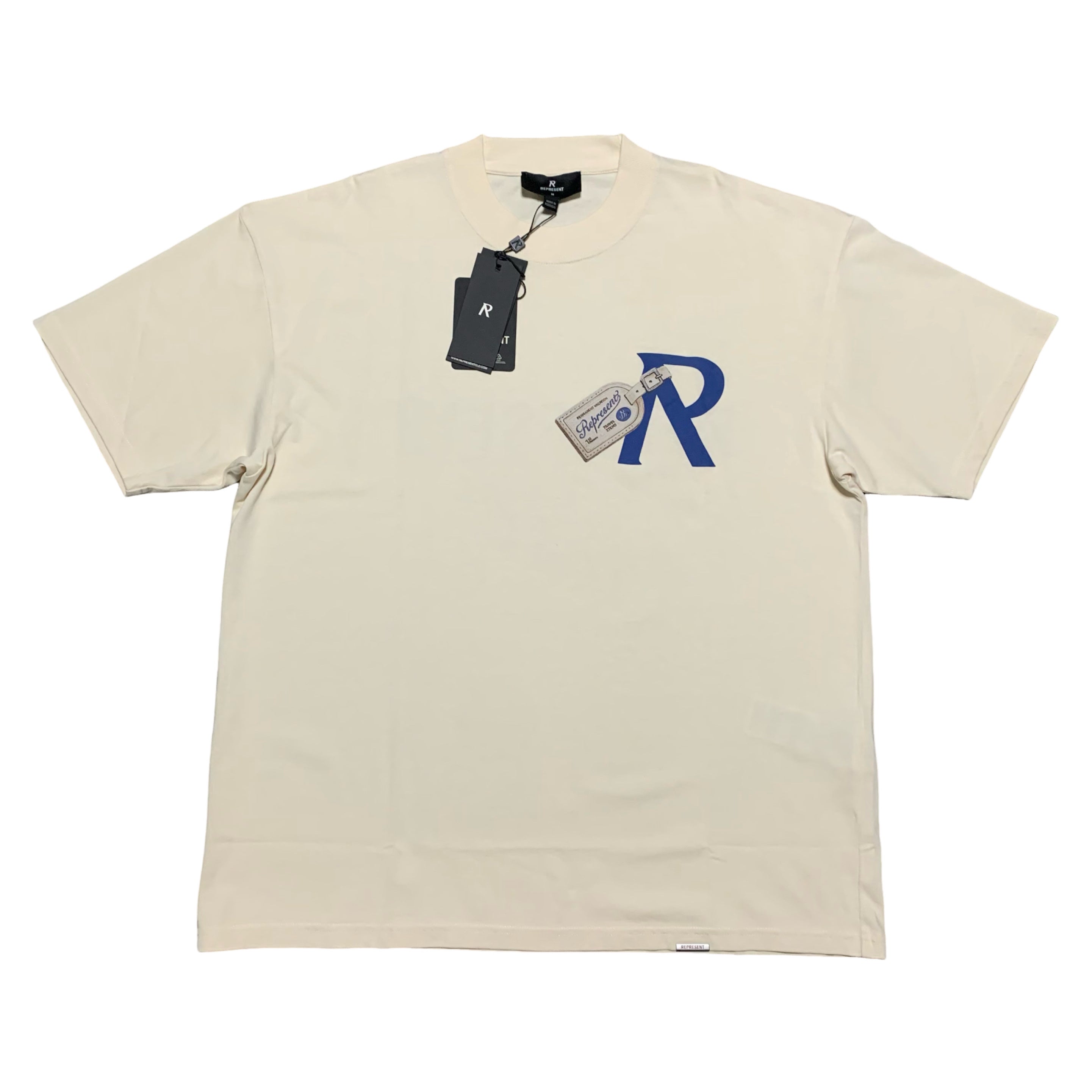 Represent Medium Luggage Tag Antique White Tee