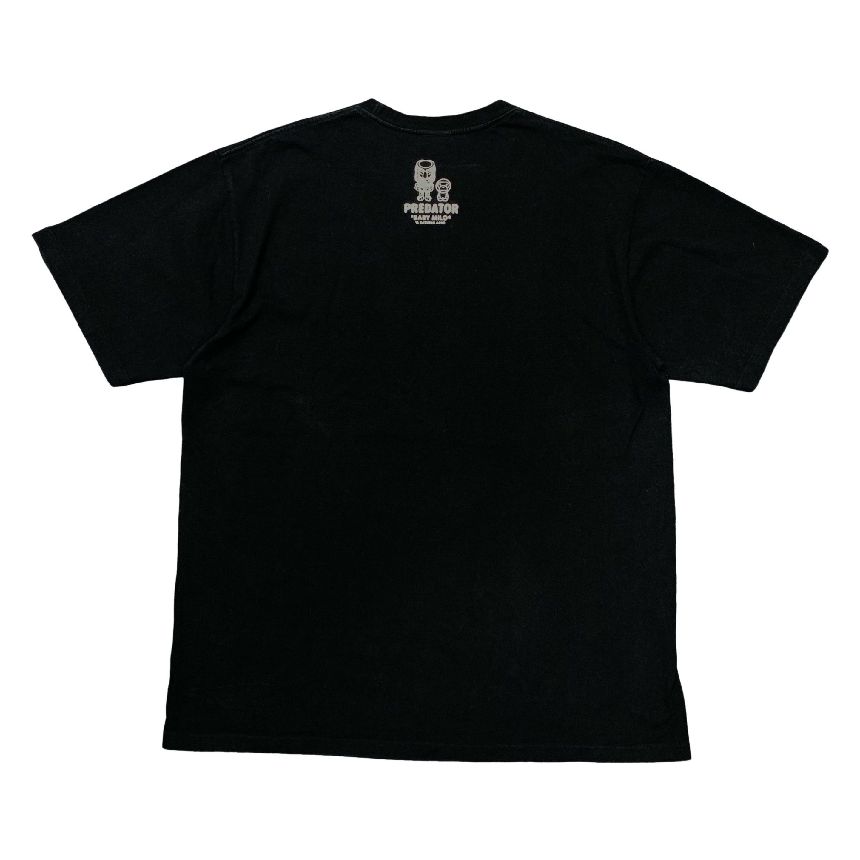 Bape 2XL Tee Predator Baby Milo Graphic Black T-Shirt A Bathing Ape XXL