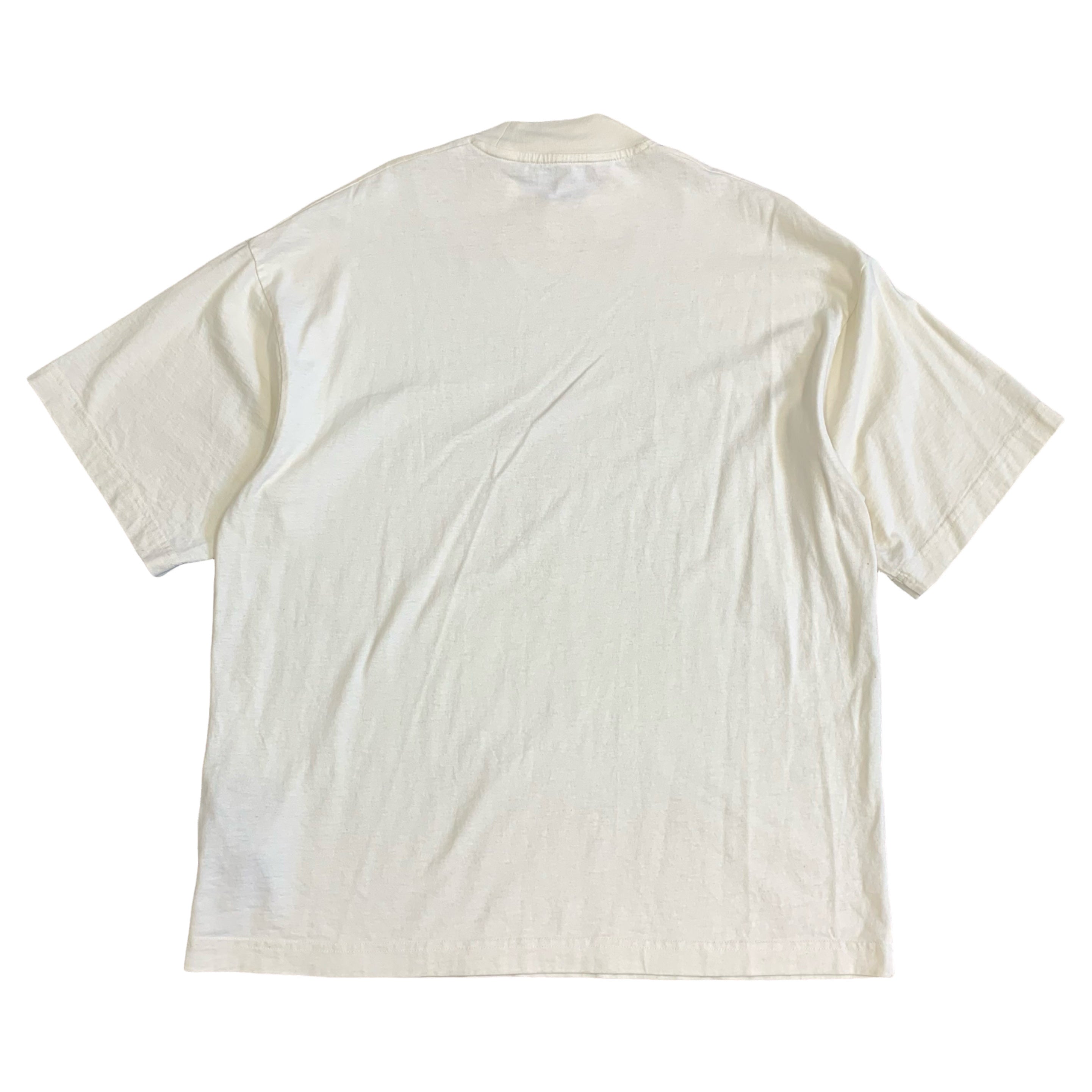 Palm Angels Small Tee College Crew White T-Shirt Oversized Fit Unisex