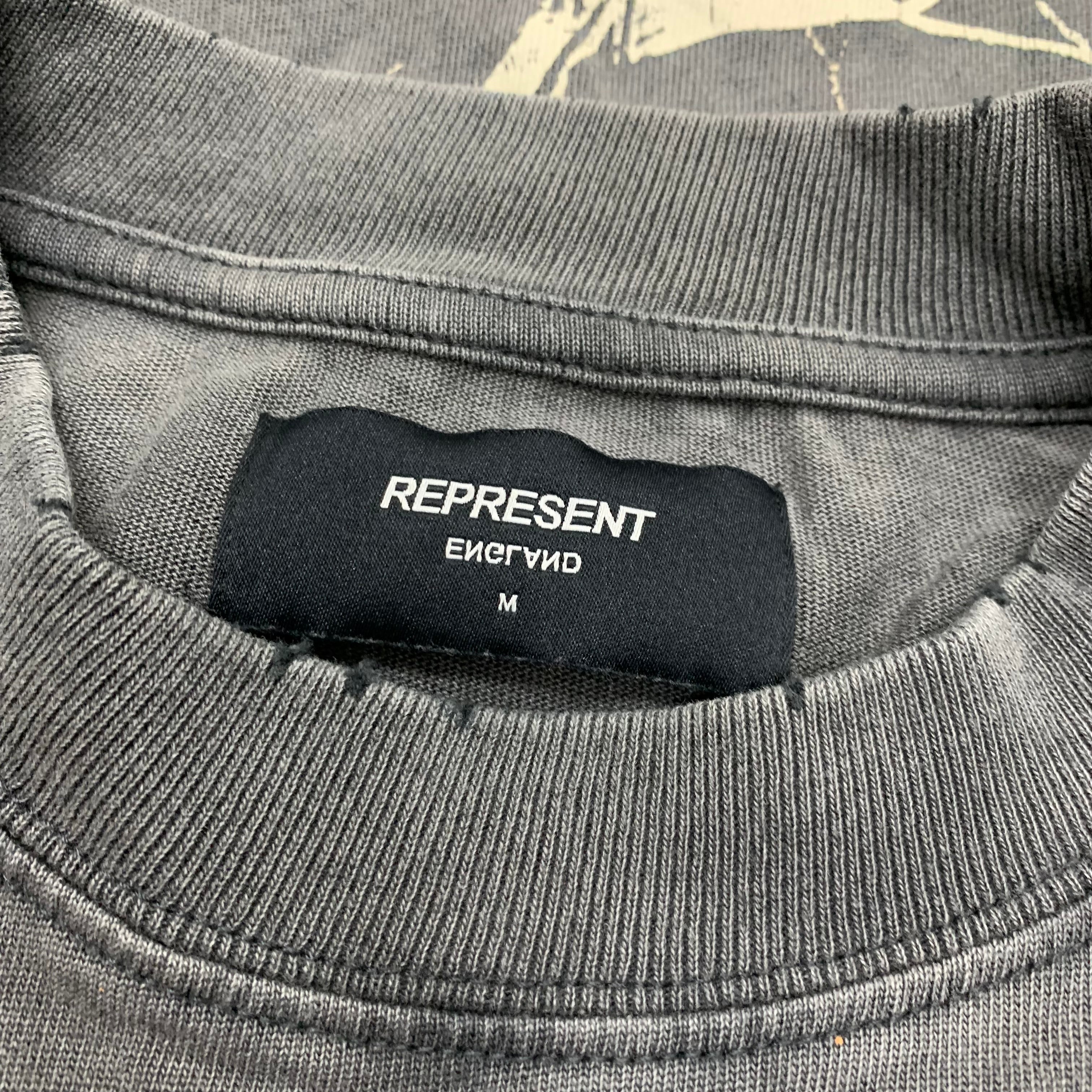 Represent Medium Tee Spirit Angel Vintage Grey T-Shirt