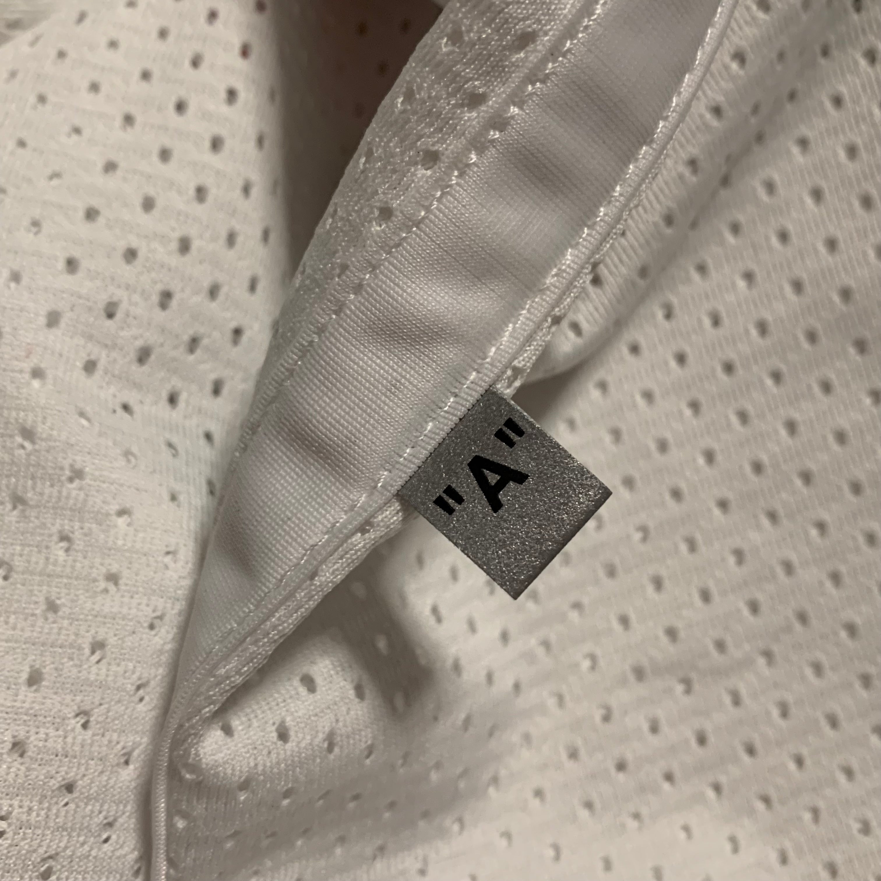 Off White Large Shorts Caravaggio Diag White Mesh Bottoms Virgil Abloh