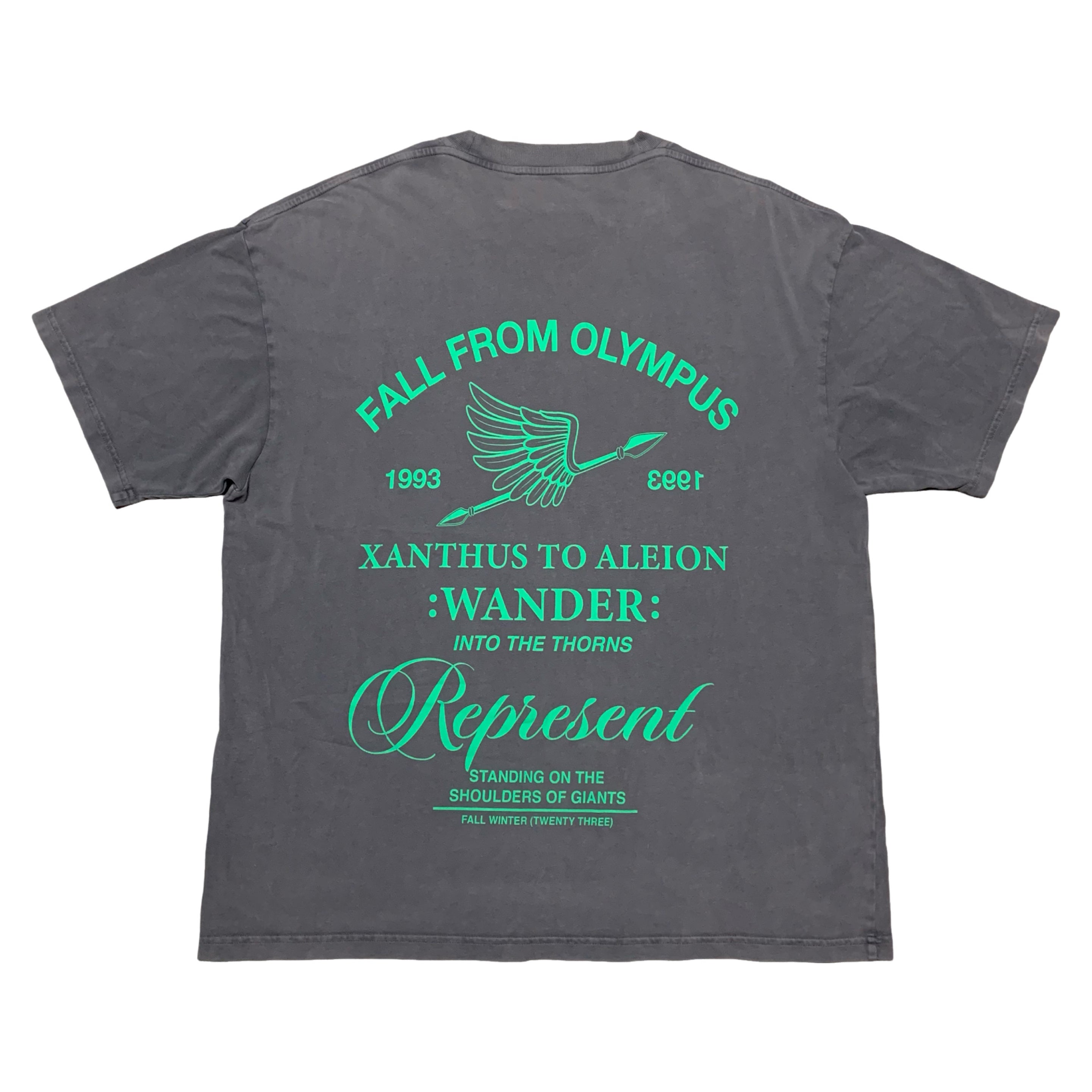 Represent Medium Fall From Olympus Storm Grey Tee