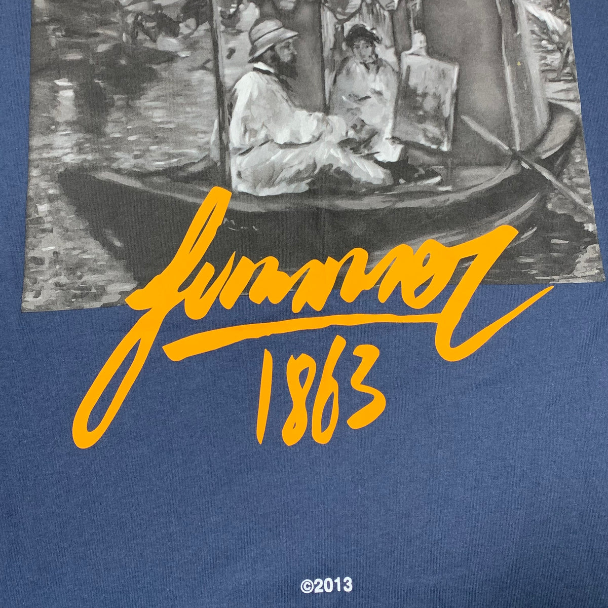 Off White Medium Tee Impressionism 1863 Blue T-Shirt Virgil Abloh