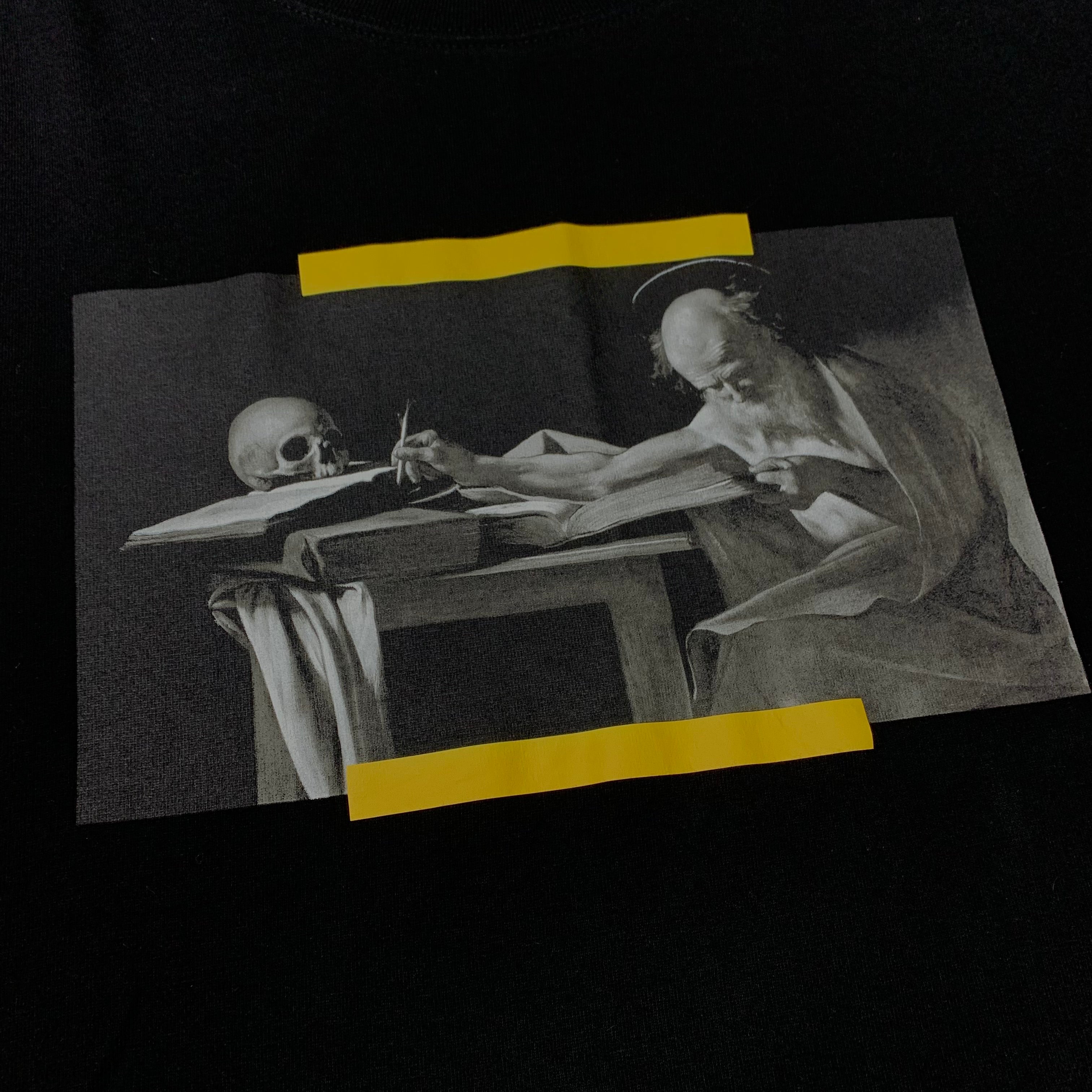 Off White Medium Tee Caravaggio Graphic Black T-Shirt